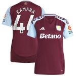 aston villa adidas home shirt 2024-25 – womens with kamara 44 printing Collection | Aston Villa Shirts and Official Gear
