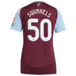 aston villa adidas home shirt 2024-25 – womens with swinkels 50 cup printing Collection | Aston Villa Shirts and Official Gear