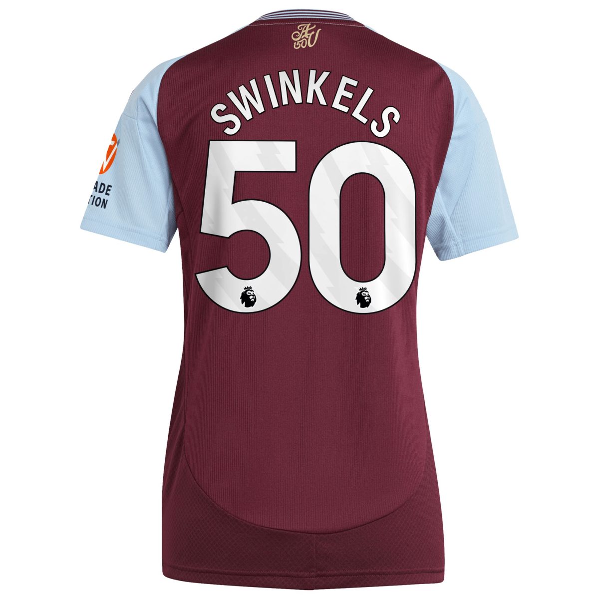aston villa adidas home shirt 2024-25 – womens with swinkels 50 printing Collection | Aston Villa Shirts and Official Gear