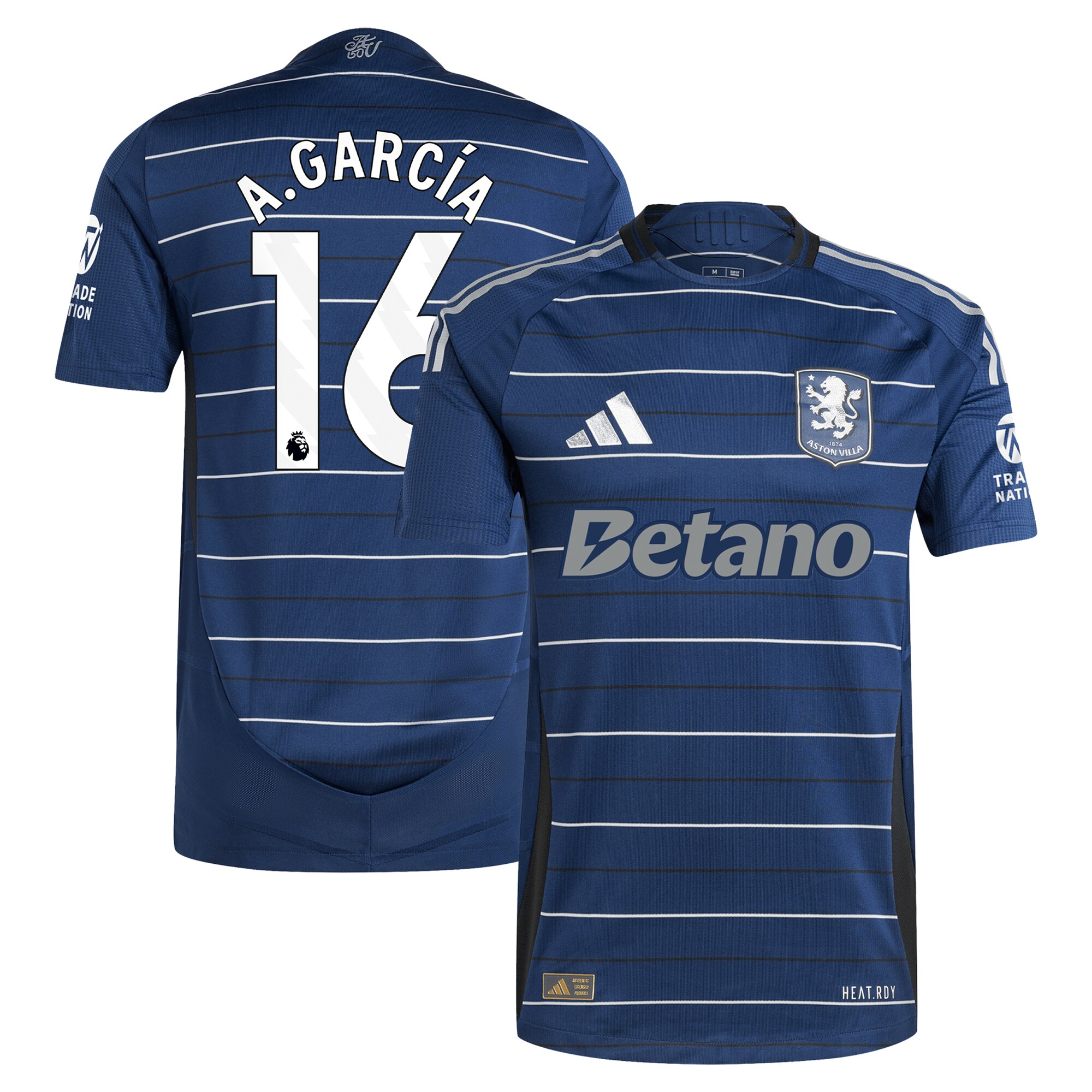 aston villa adidas third authentic shirt 2024-25 with a.garcía 16 printing Collection | Aston Villa Shirts and Official Gear