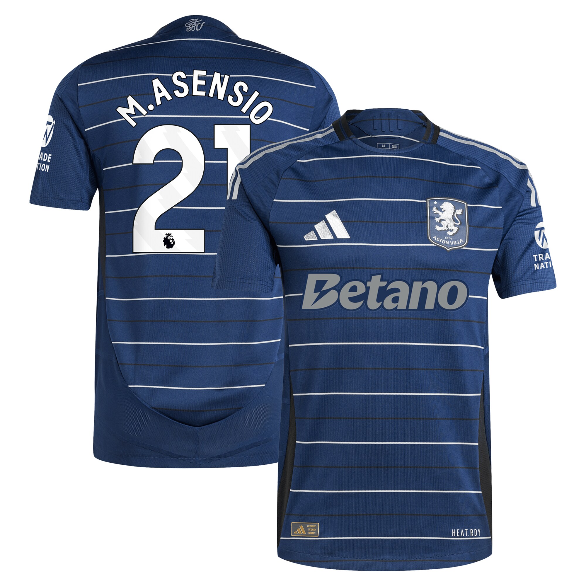 aston villa adidas third authentic shirt 2024-25 with m.asensio 21 printing Collection | Aston Villa Shirts and Official Gear