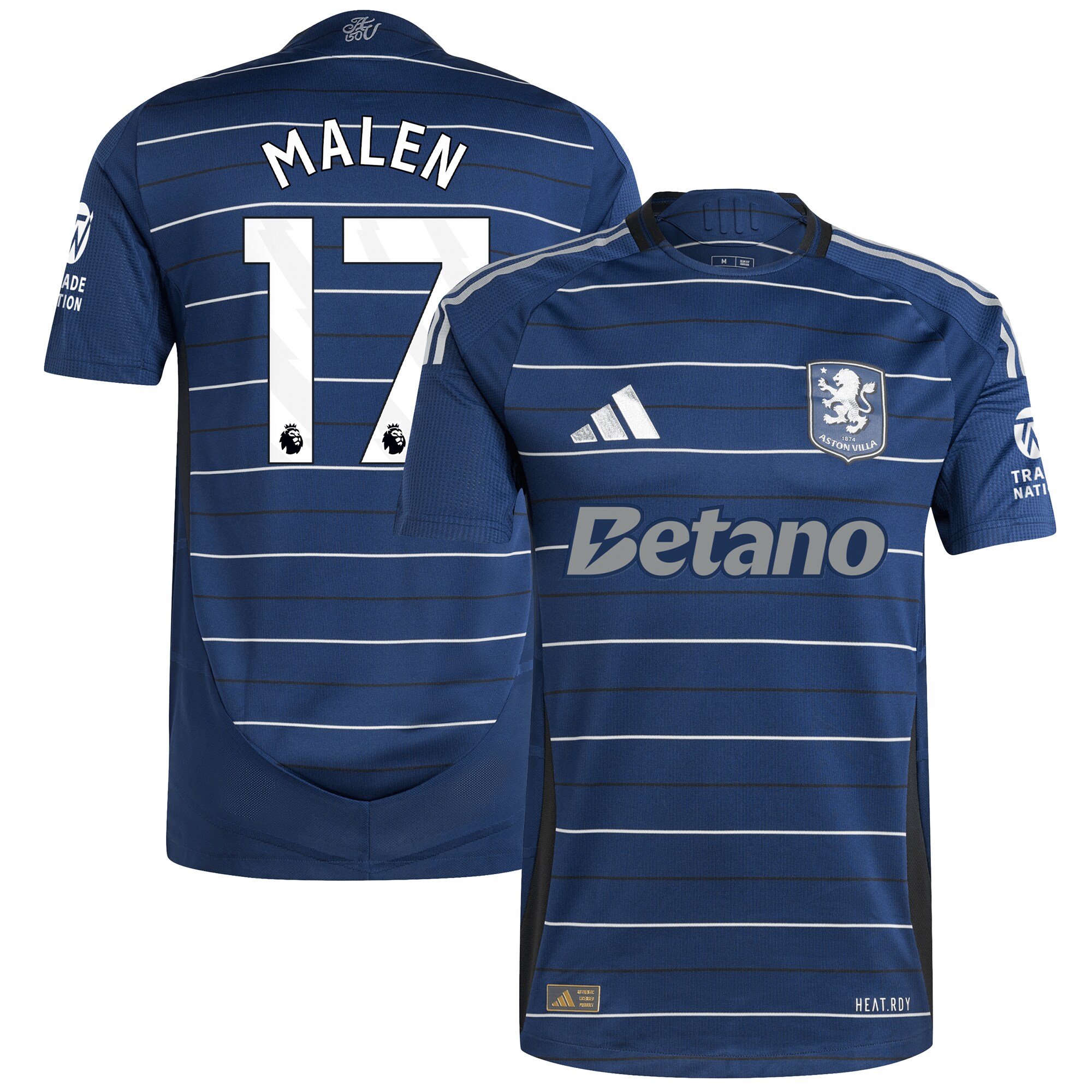 aston villa adidas third authentic shirt 2024-25 with malen 17 printing Collection | Aston Villa Shirts and Official Gear