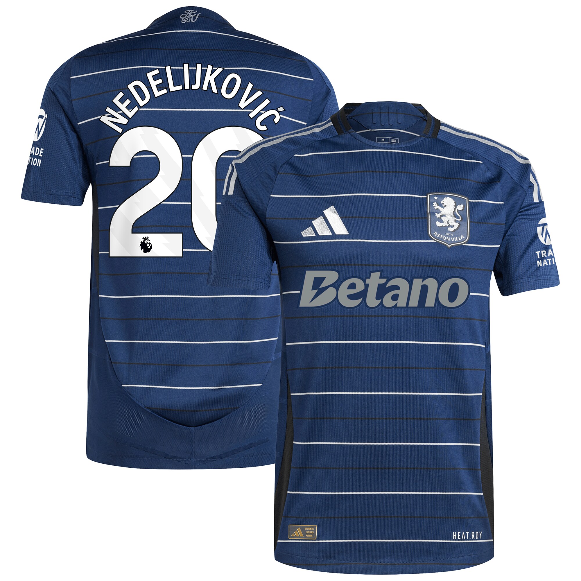 aston villa adidas third authentic shirt 2024-25 with nedeljković 20 printing Collection | Aston Villa Shirts and Official Gear