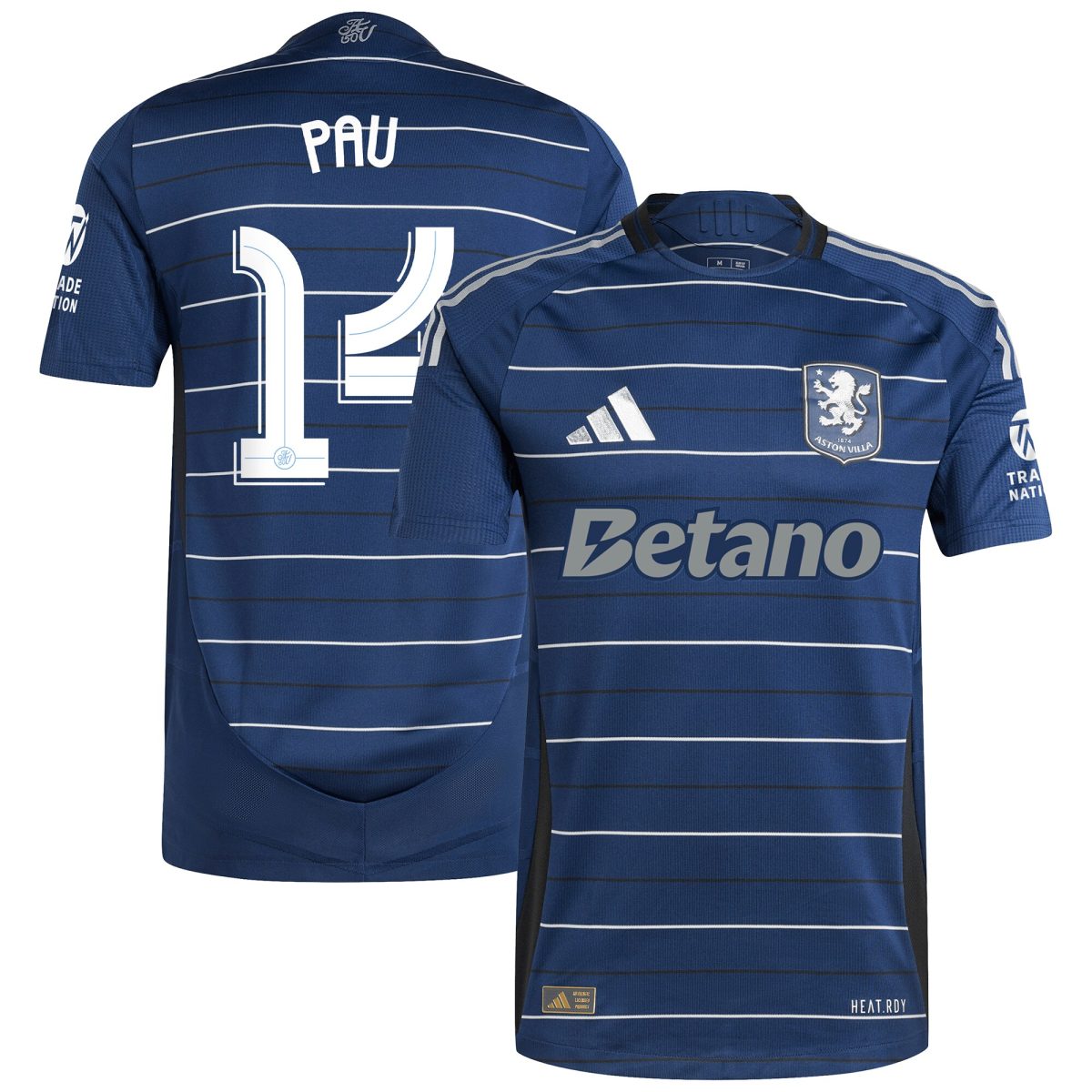 aston villa adidas third authentic shirt 2024-25 with pau 14 cup printing Collection | Aston Villa Shirts and Official Gear