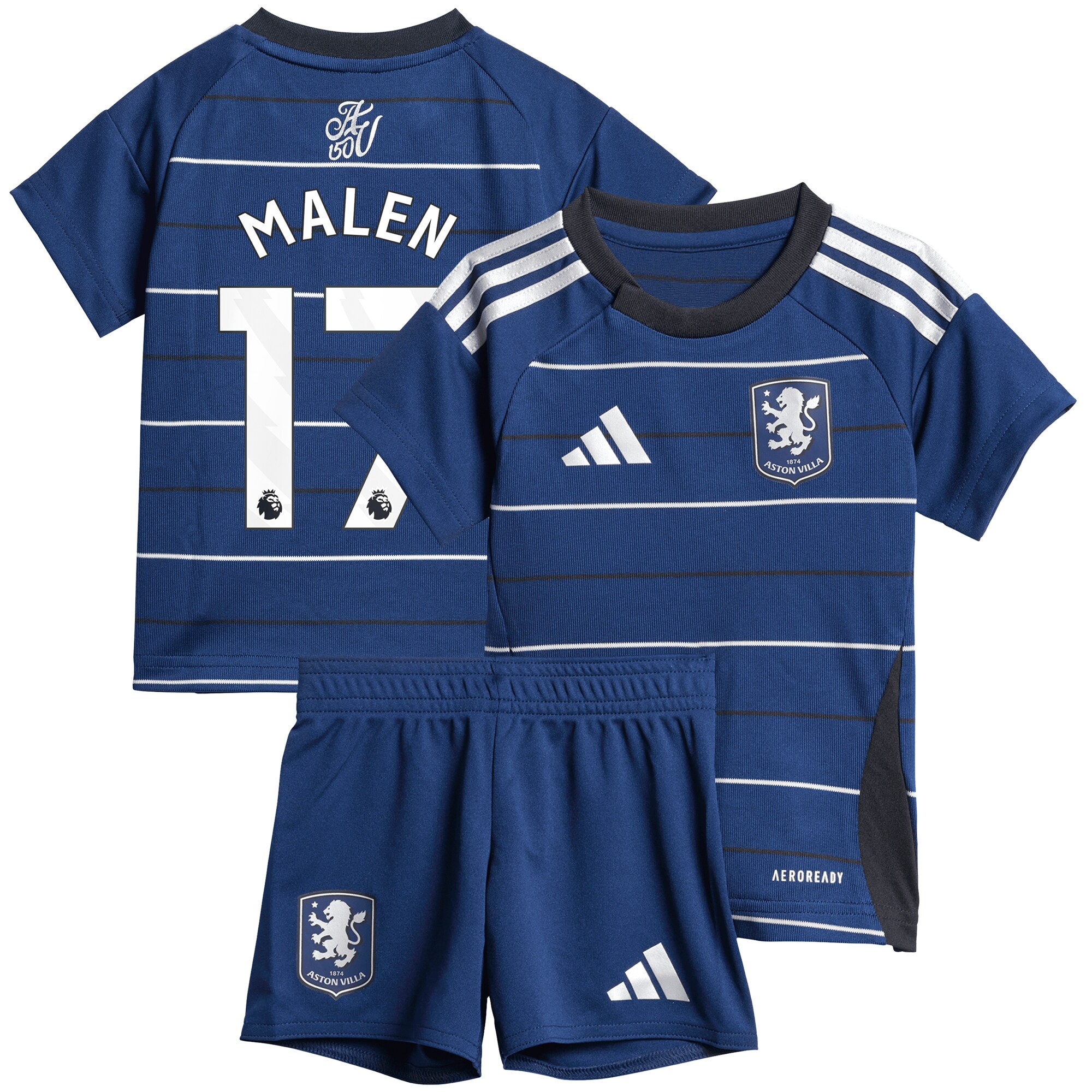 aston villa adidas third baby kit 2024-25 with malen 17 printing Collection | Aston Villa Shirts and Official Gear