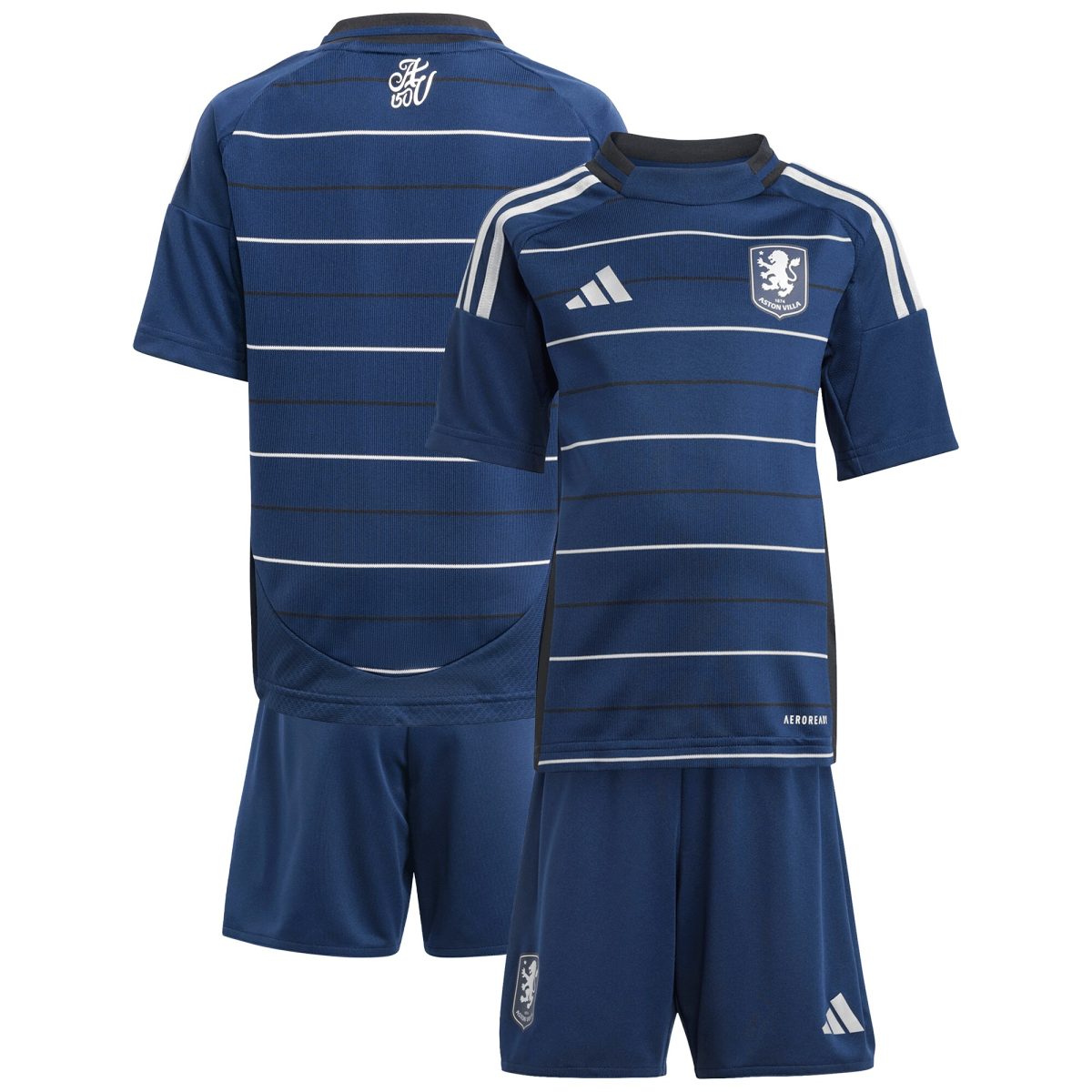 aston villa adidas third mini kit 2024-25 with custom printing Collection | Aston Villa Shirts and Official Gear
