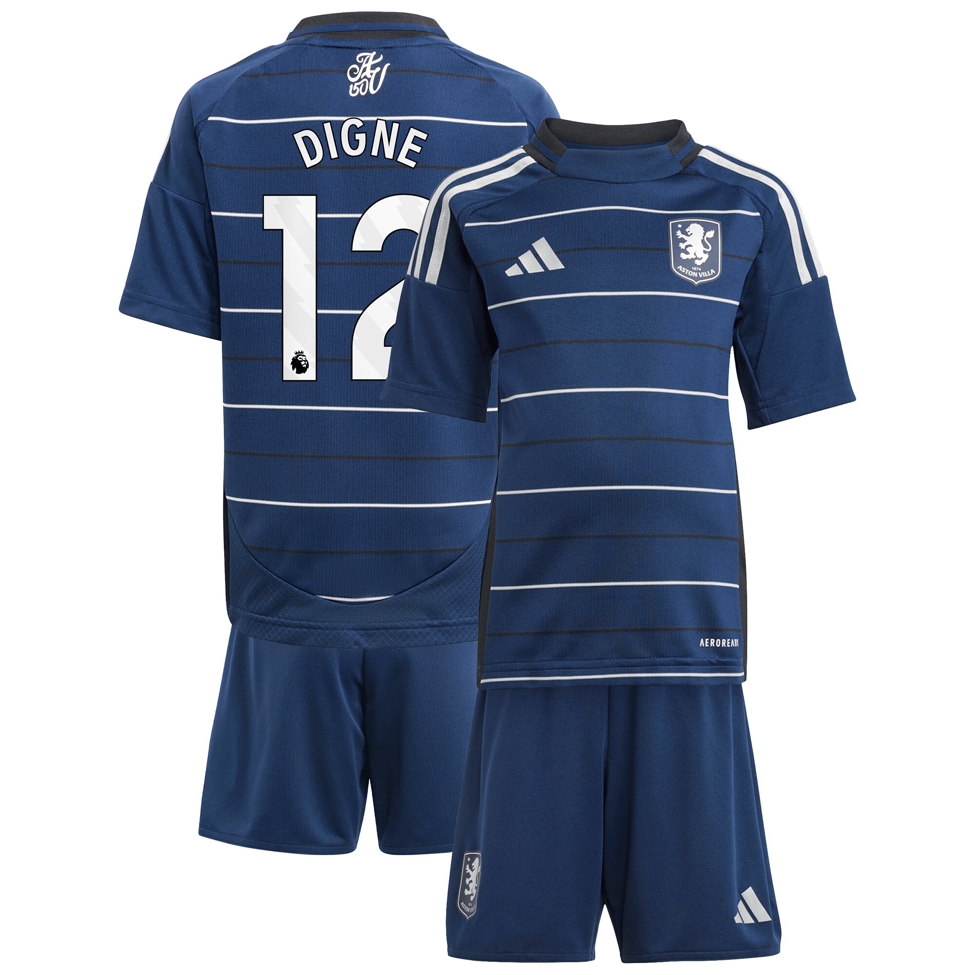 aston villa adidas third minikit 2024-25 with digne 12 printing Collection | Aston Villa Shirts and Official Gear