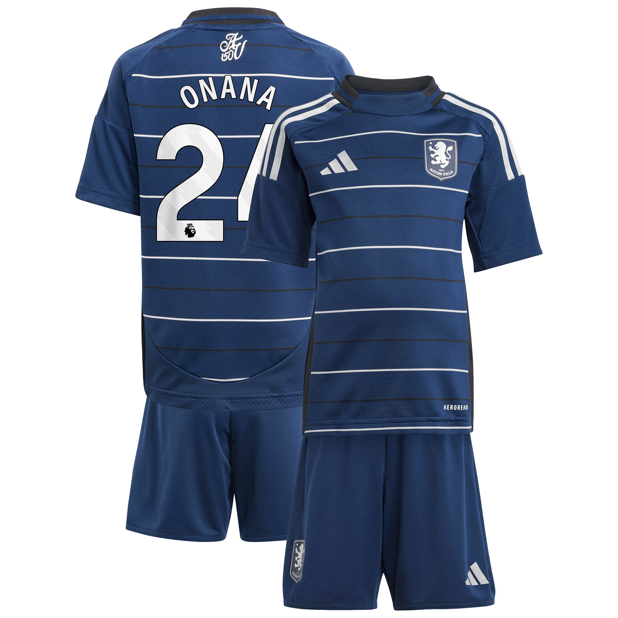 aston villa adidas third minikit 2024-25 with onana 24 printing Collection | Aston Villa Shirts and Official Gear