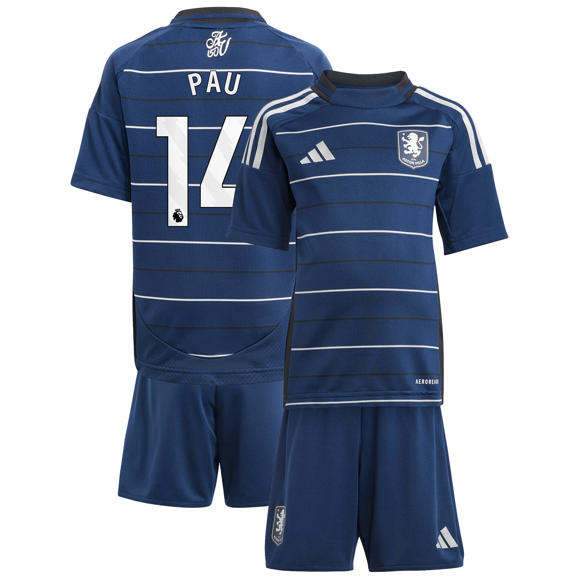 aston villa adidas third minikit 2024-25 with pau 14 printing Collection | Aston Villa Shirts and Official Gear