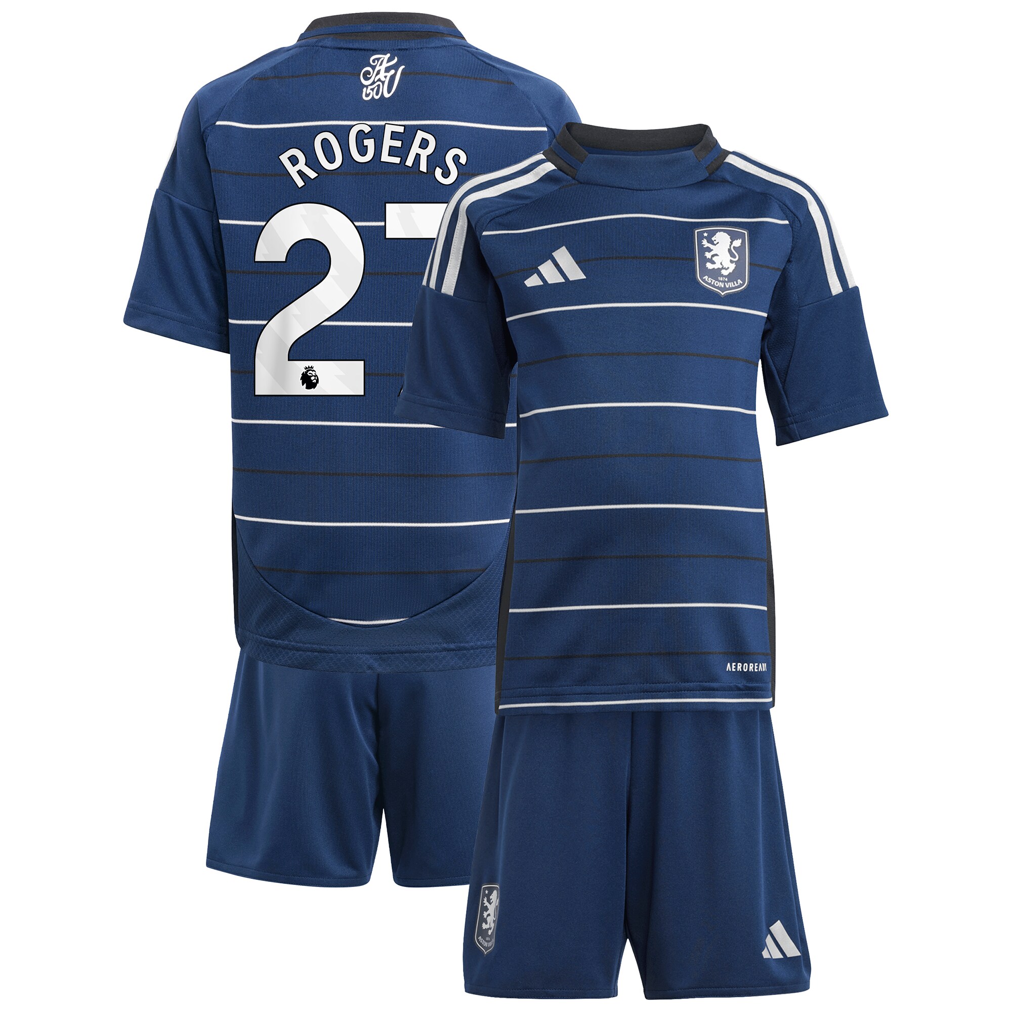 aston villa adidas third minikit 2024-25 with rogers 27 printing Collection | Aston Villa Shirts and Official Gear