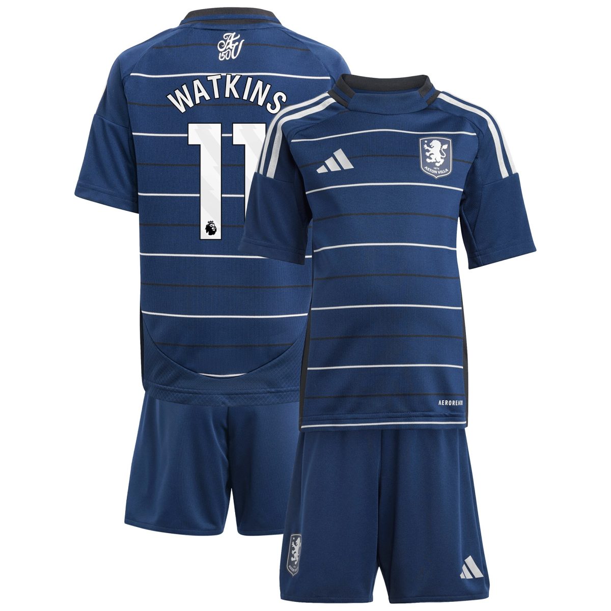 aston villa adidas third minikit 2024-25 with watkins 11 printing Collection | Aston Villa Shirts and Official Gear