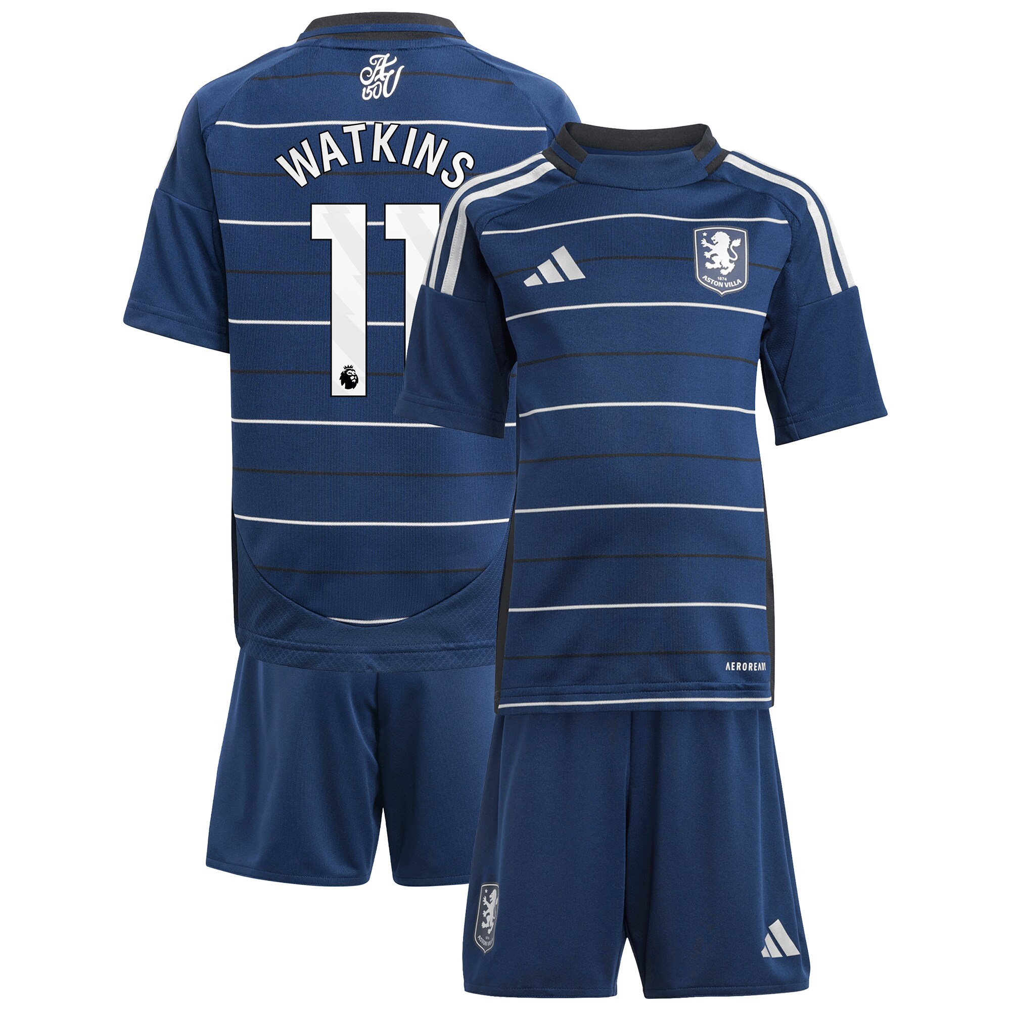 aston villa adidas third minikit 2024-25 with watkins 11 printing Collection | Aston Villa Shirts and Official Gear