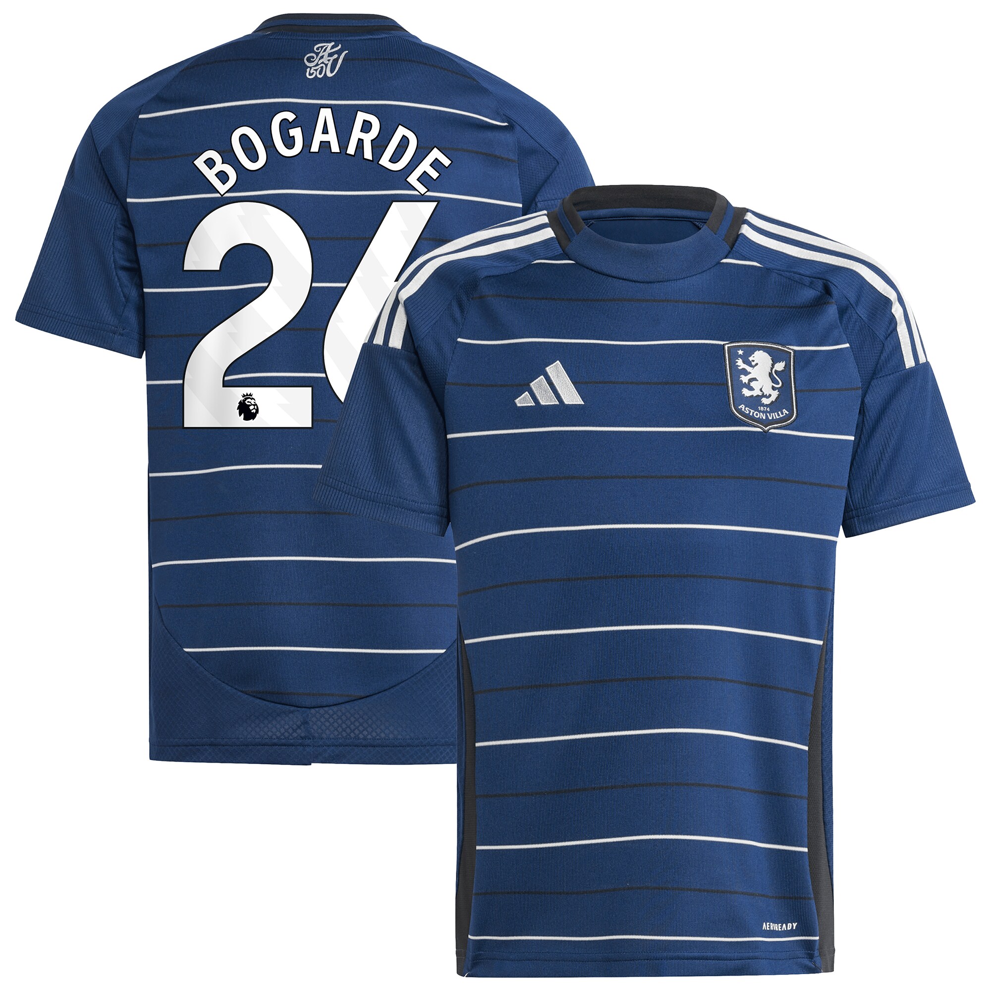 aston villa adidas third shirt 2024-25 – kids with bogarde 26 printing Collection | Aston Villa Shirts and Official Gear