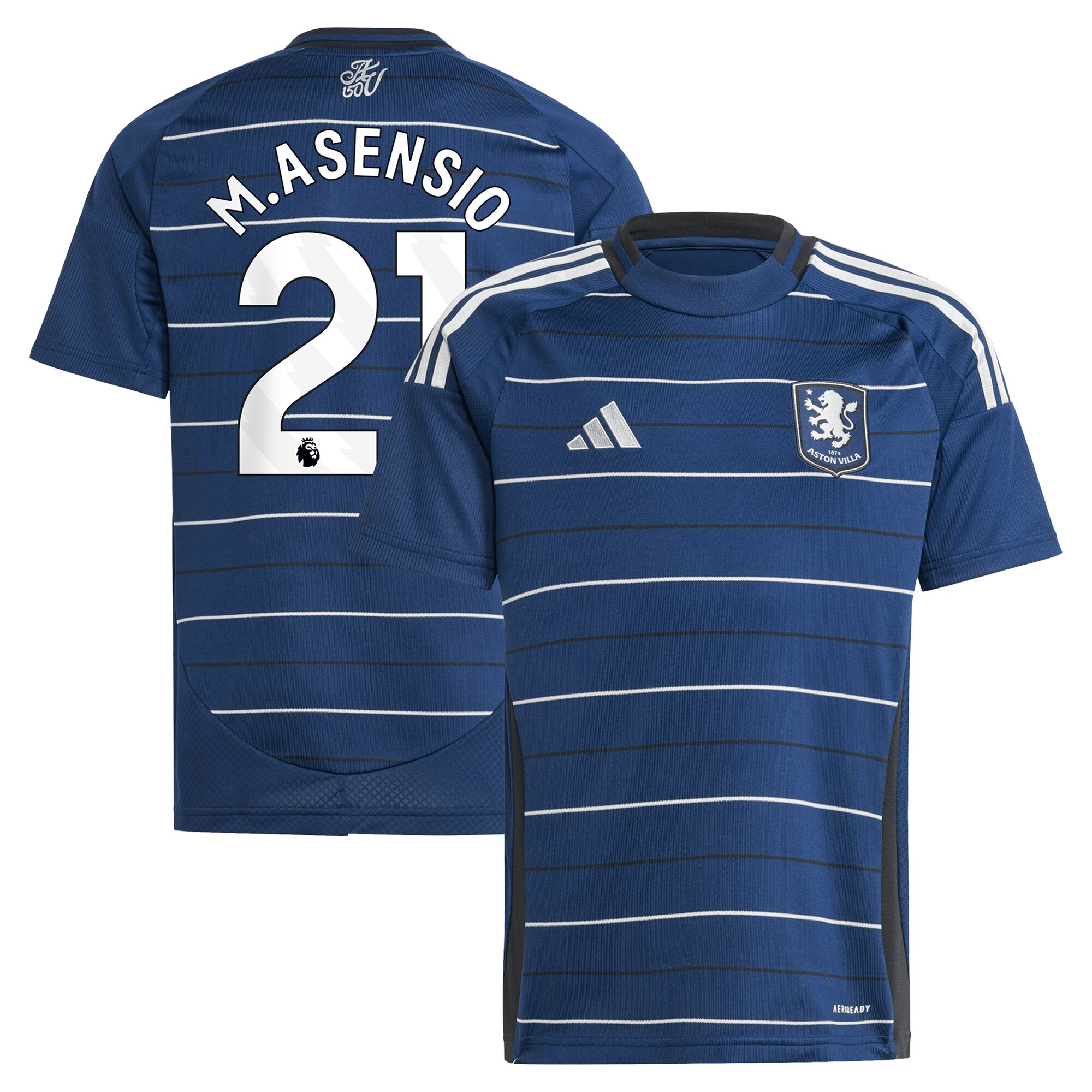 aston villa adidas third shirt 2024-25 – kids with m.asensio 21 printing Collection | Aston Villa Shirts and Official Gear