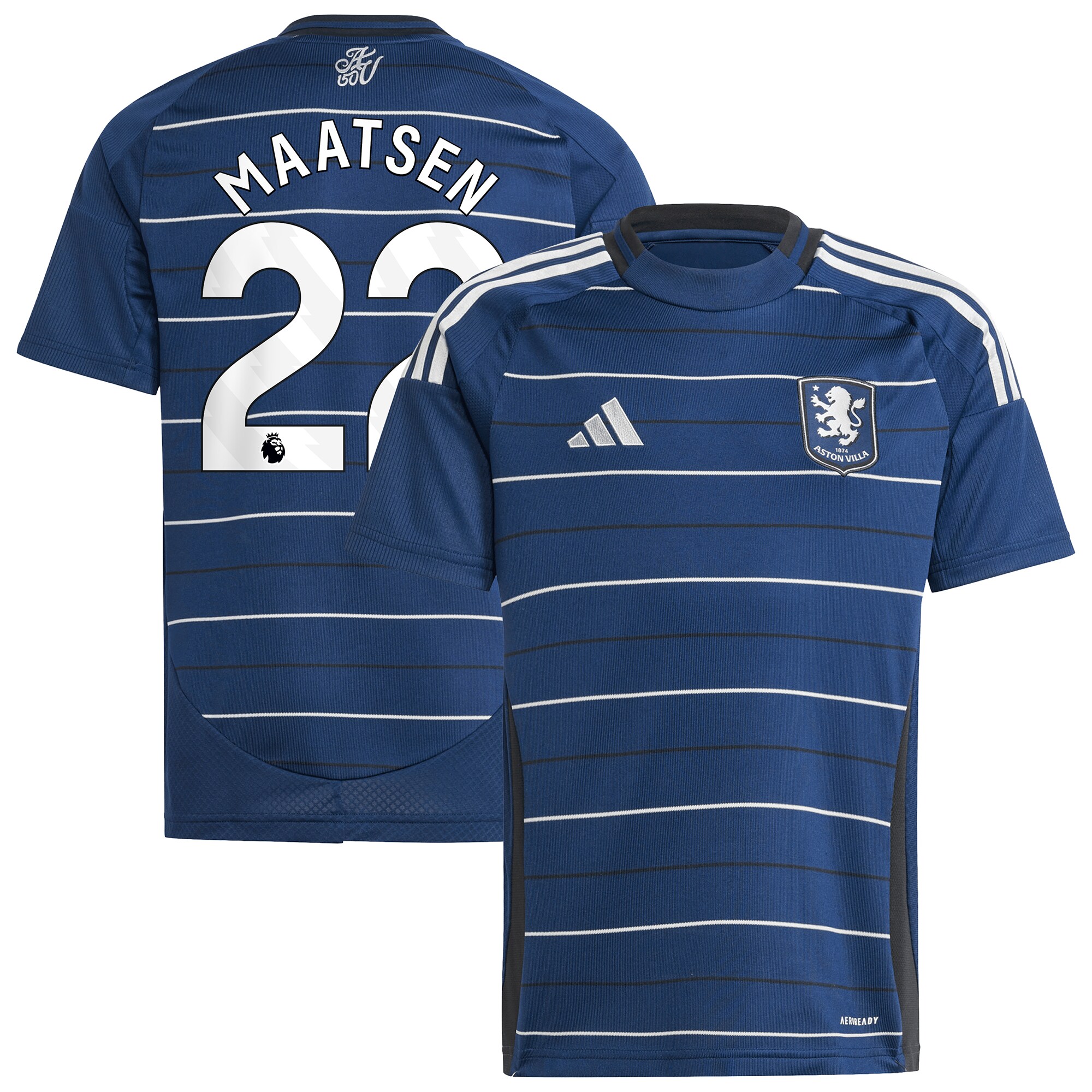 aston villa adidas third shirt 2024-25 – kids with maatsen 22 printing Collection | Aston Villa Shirts and Official Gear
