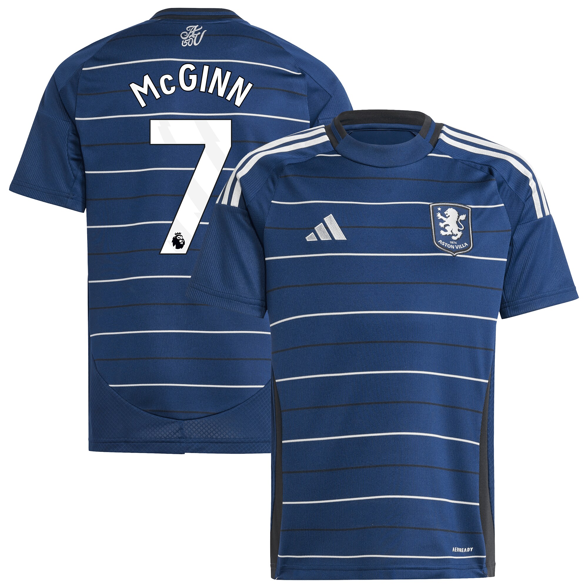 aston villa adidas third shirt 2024-25 – kids with mcginn 7 printing Collection | Aston Villa Shirts and Official Gear