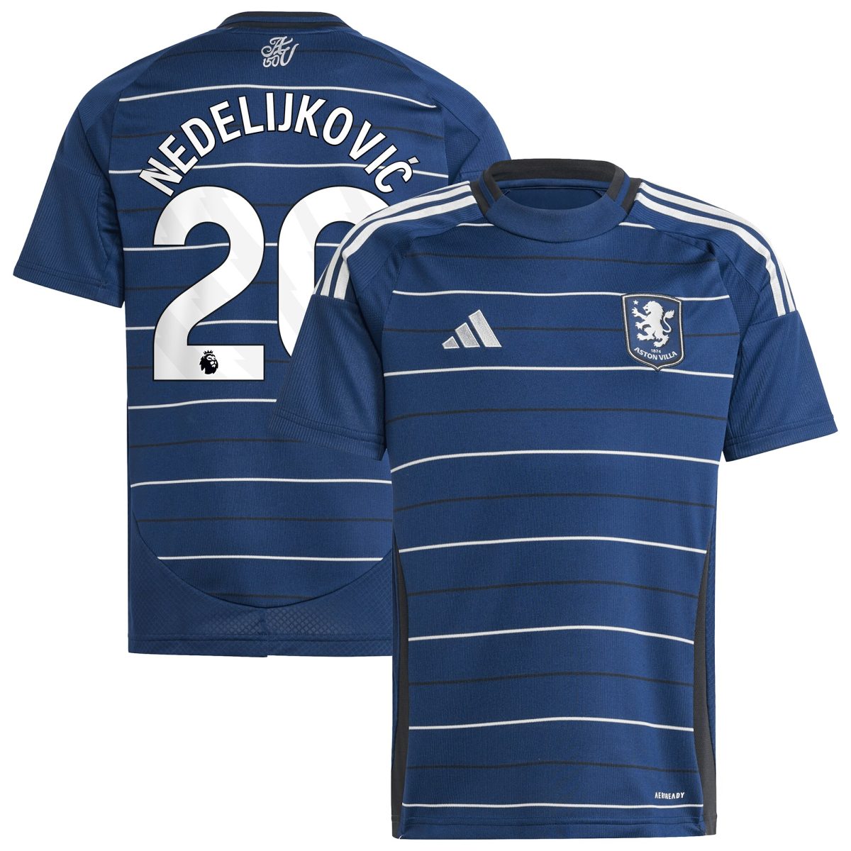 aston villa adidas third shirt 2024-25 – kids with nedeljković 20 printing Collection | Aston Villa Shirts and Official Gear