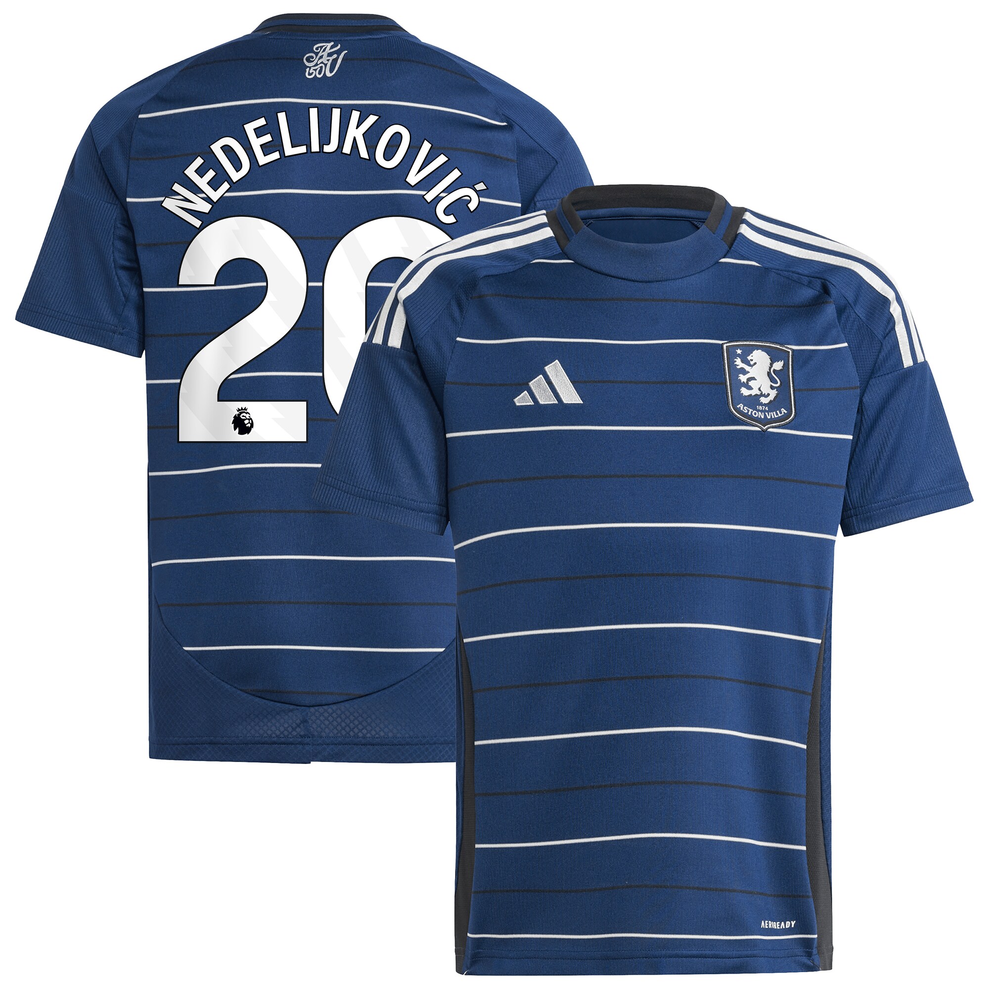 aston villa adidas third shirt 2024-25 – kids with nedeljković 20 printing Collection | Aston Villa Shirts and Official Gear