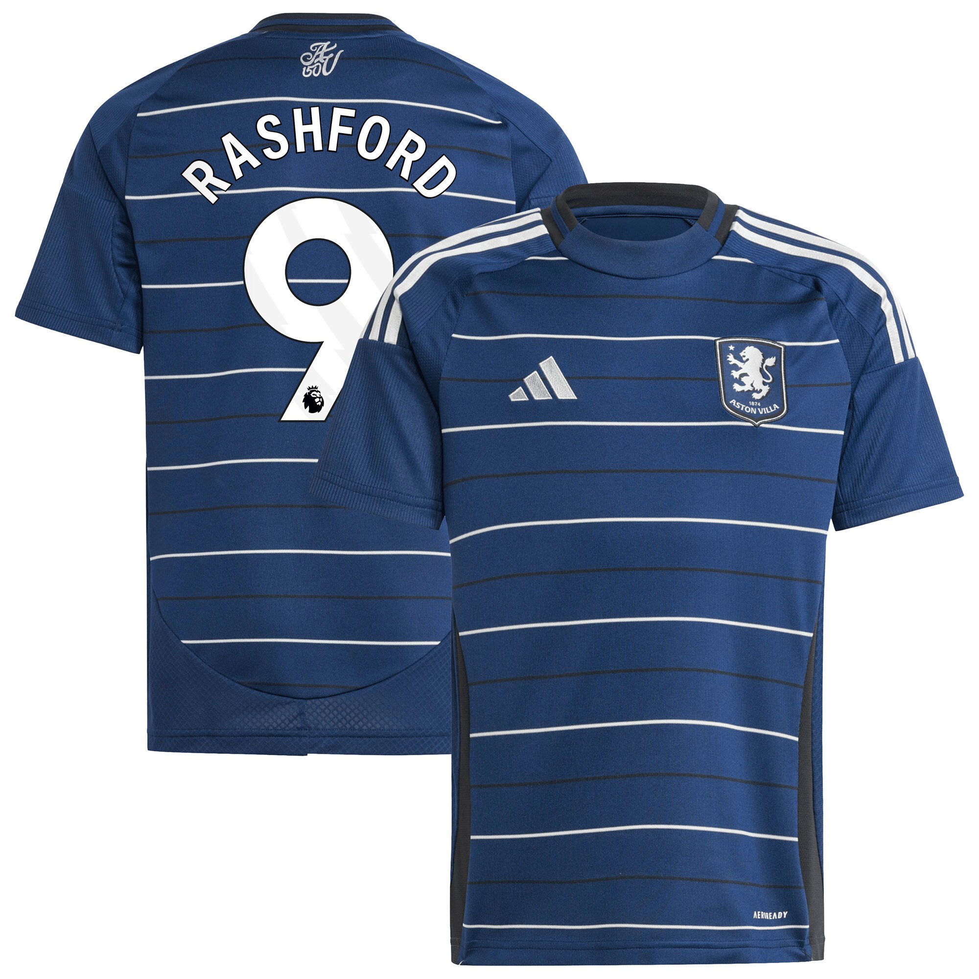aston villa adidas third shirt 2024-25 – kids with rashford 9 printing Collection | Aston Villa Shirts and Official Gear