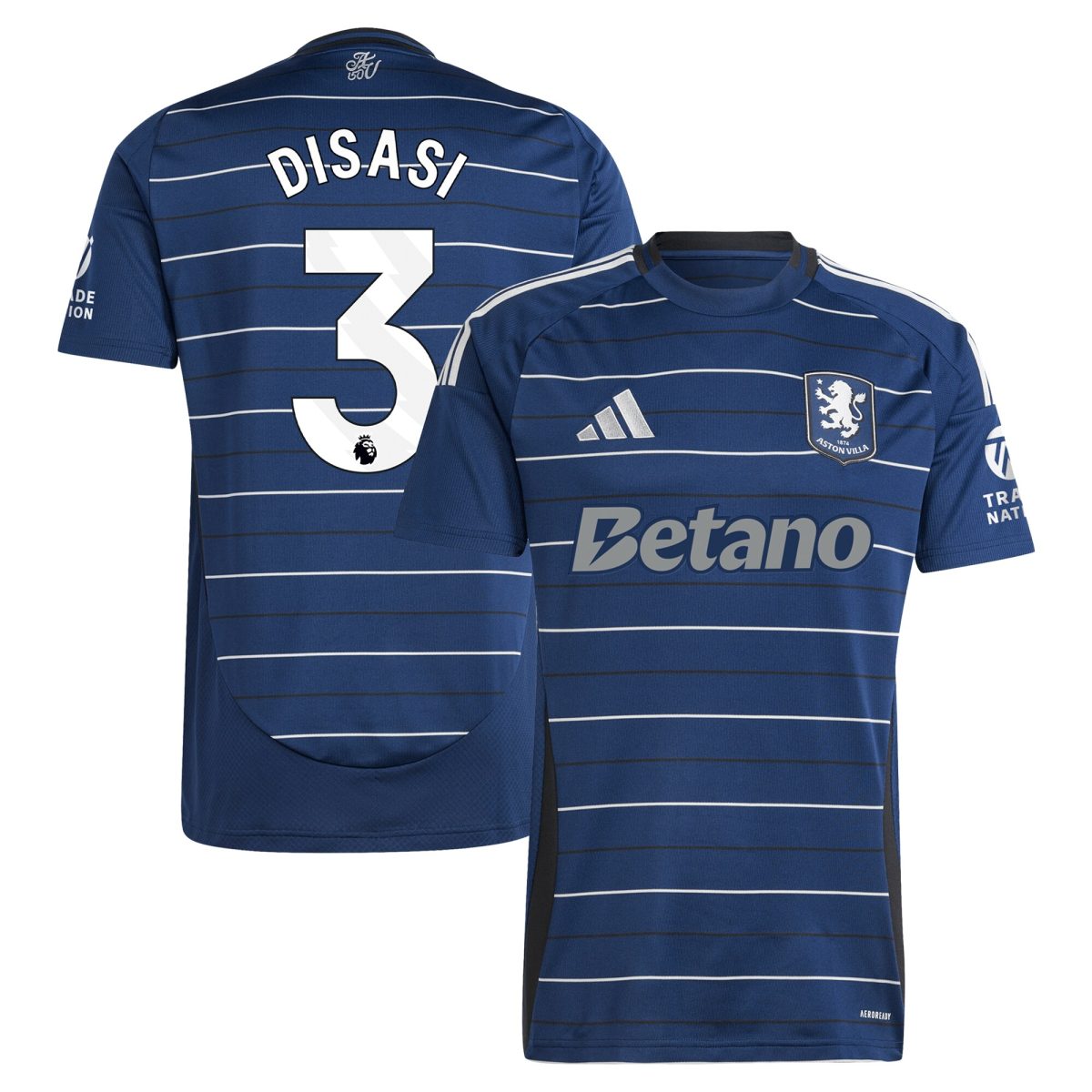 aston villa adidas third shirt 2024-25 with disasi 3 printing Collection | Aston Villa Shirts and Official Gear