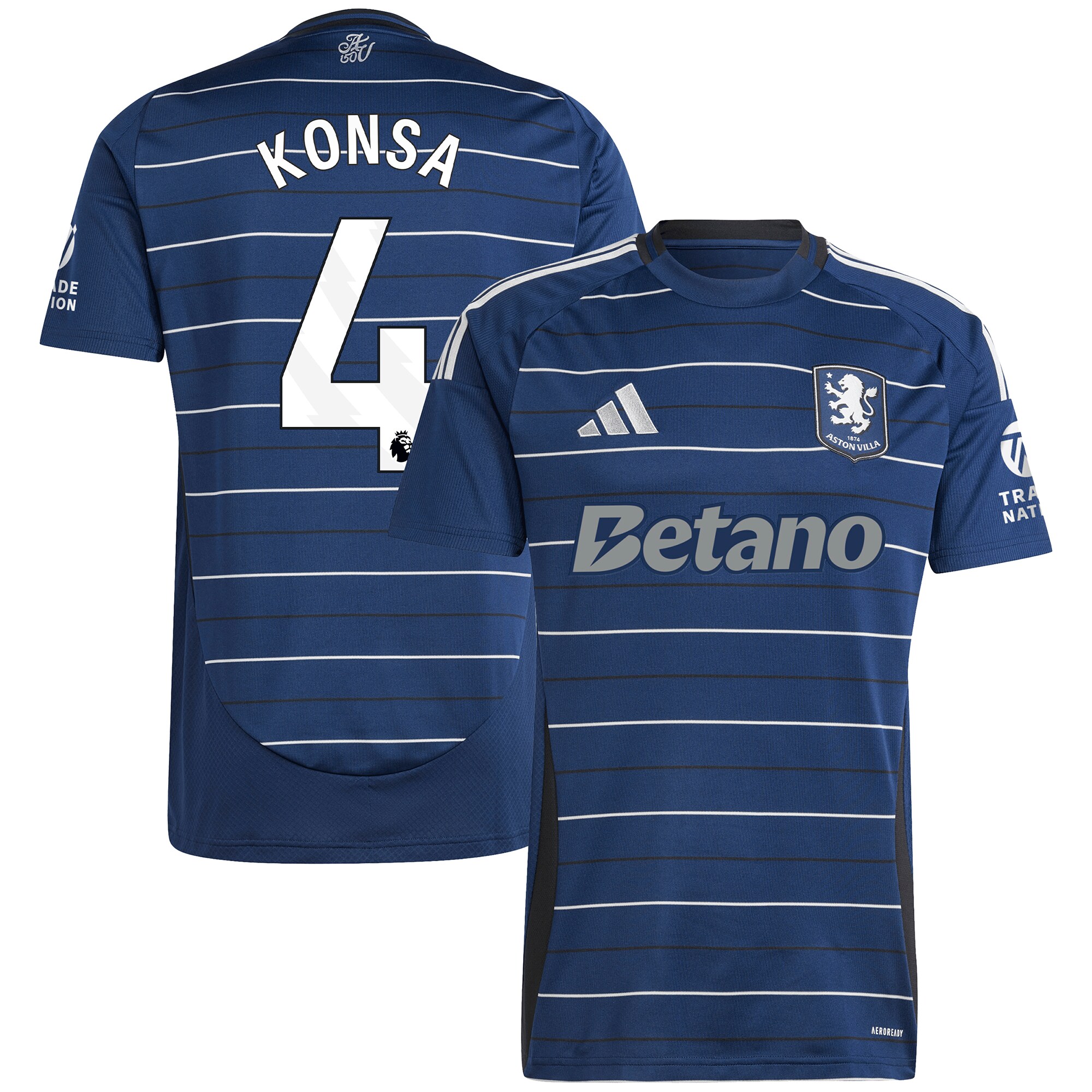 aston villa adidas third shirt 2024-25 with konsa 4 printing Collection | Aston Villa Shirts and Official Gear