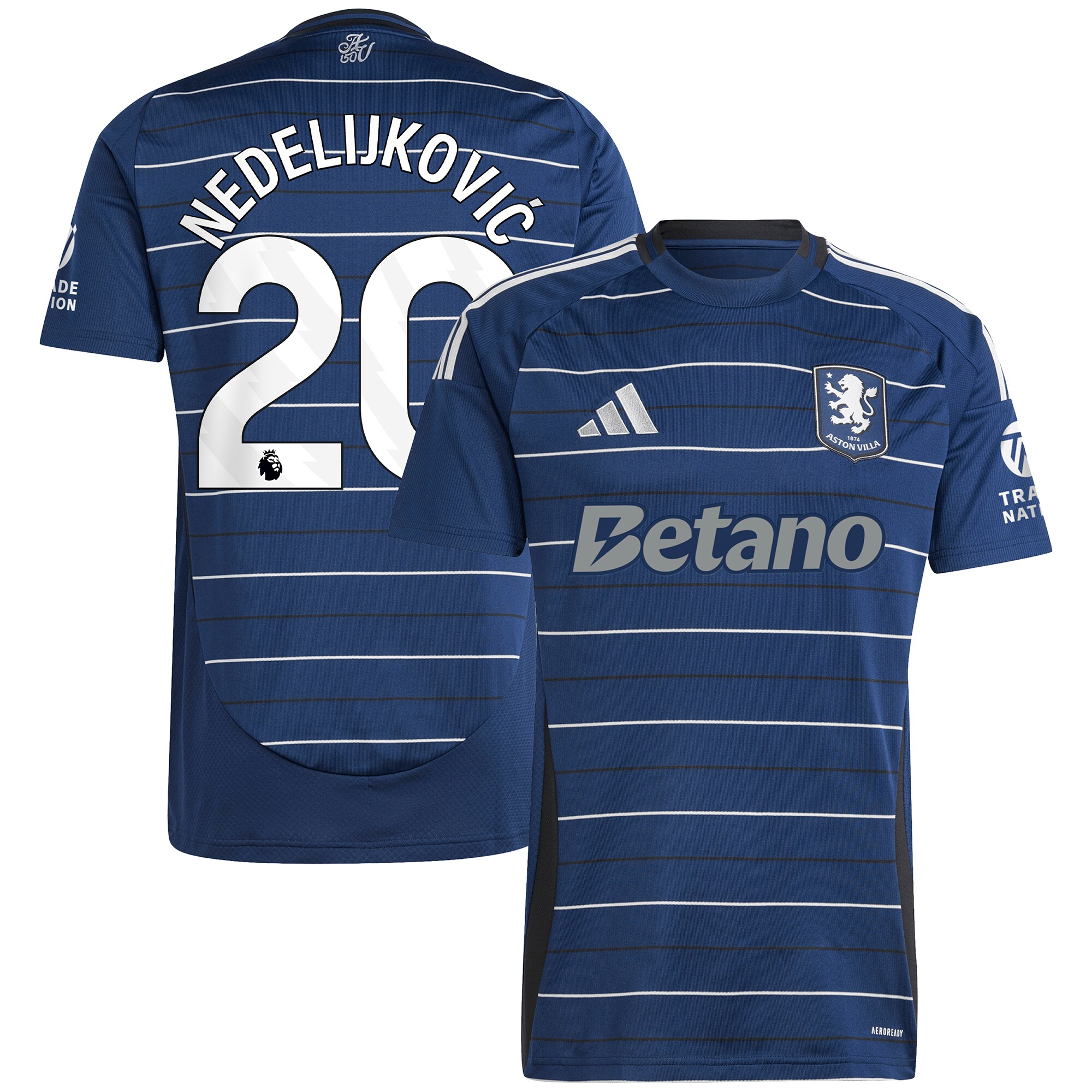 aston villa adidas third shirt 2024-25 with nedeljković 20 printing Collection | Aston Villa Shirts and Official Gear