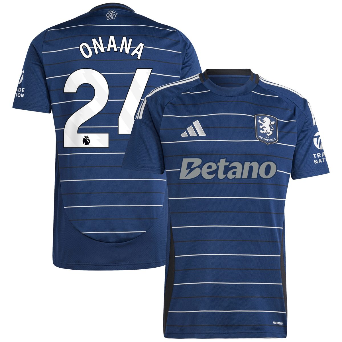 aston villa adidas third shirt 2024-25 with onana 24 printing Collection | Aston Villa Shirts and Official Gear