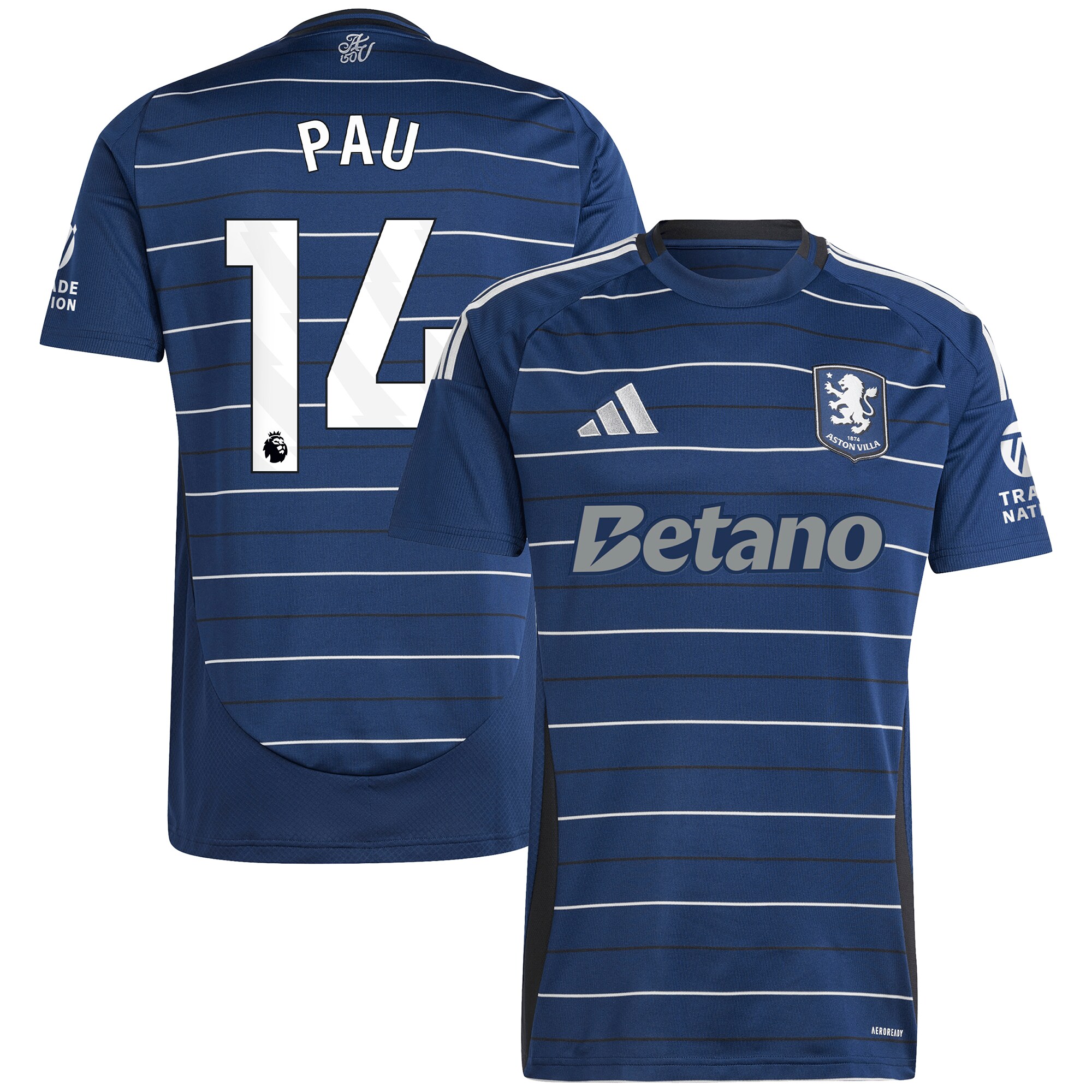 aston villa adidas third shirt 2024-25 with pau 14 printing Collection | Aston Villa Shirts and Official Gear
