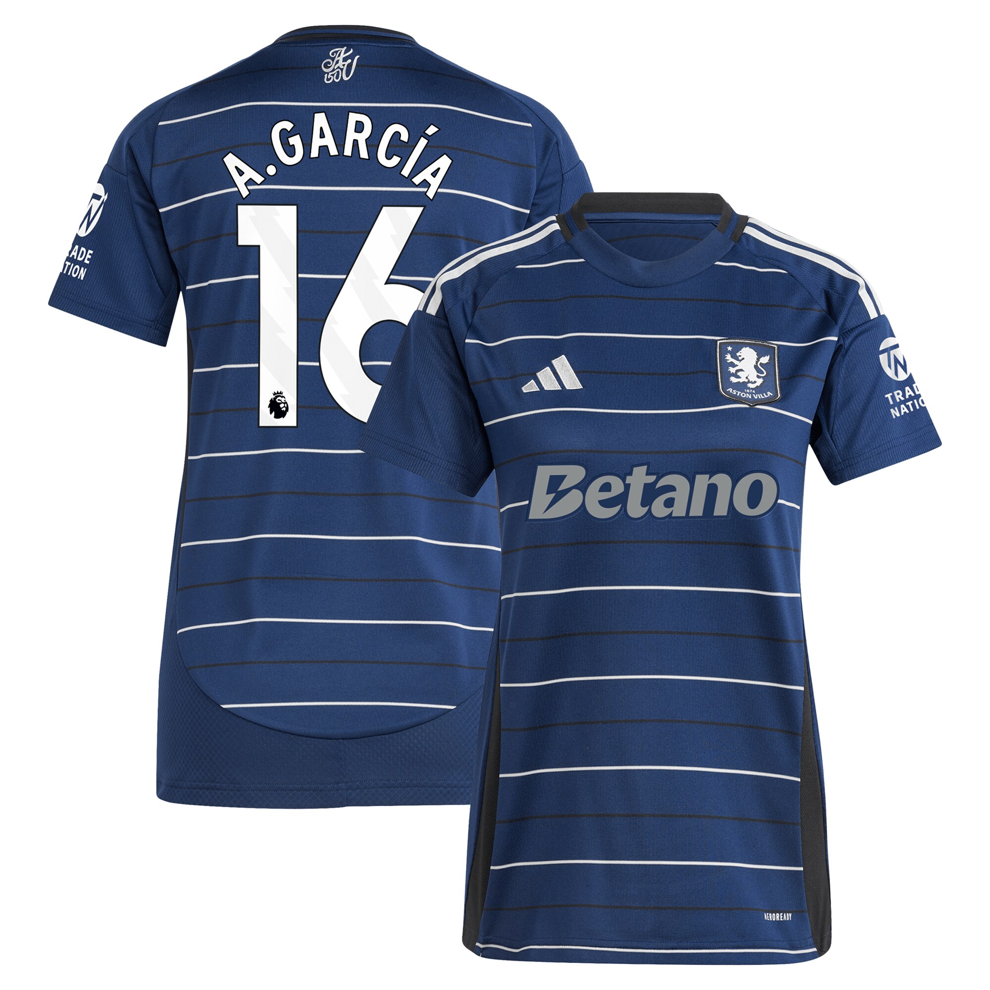 aston villa adidas third shirt 2024-25 – womens with a.garcía 16 printing Collection | Aston Villa Shirts and Official Gear