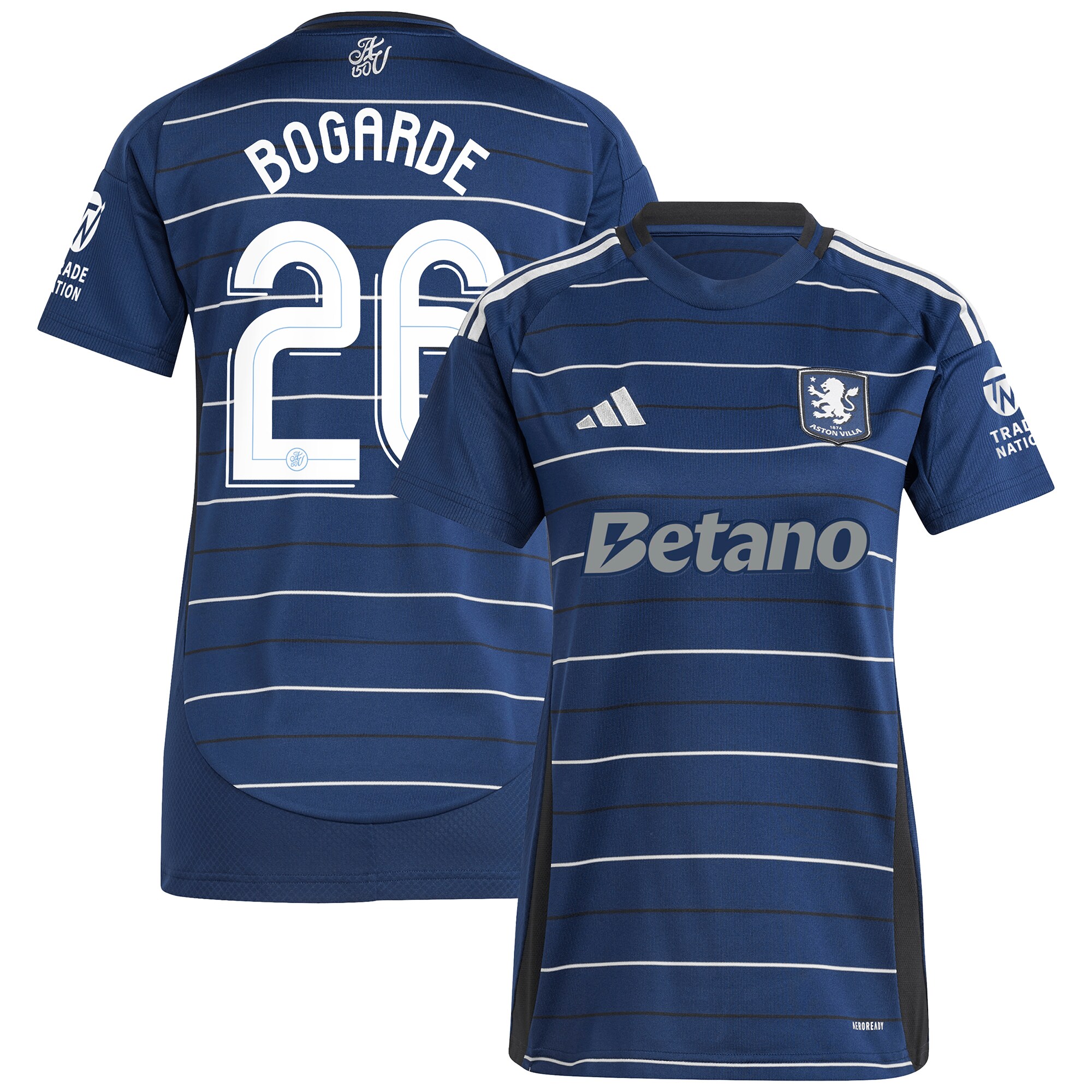 aston villa adidas third shirt 2024-25 – womens with bogarde 26 cup printing Collection | Aston Villa Shirts and Official Gear