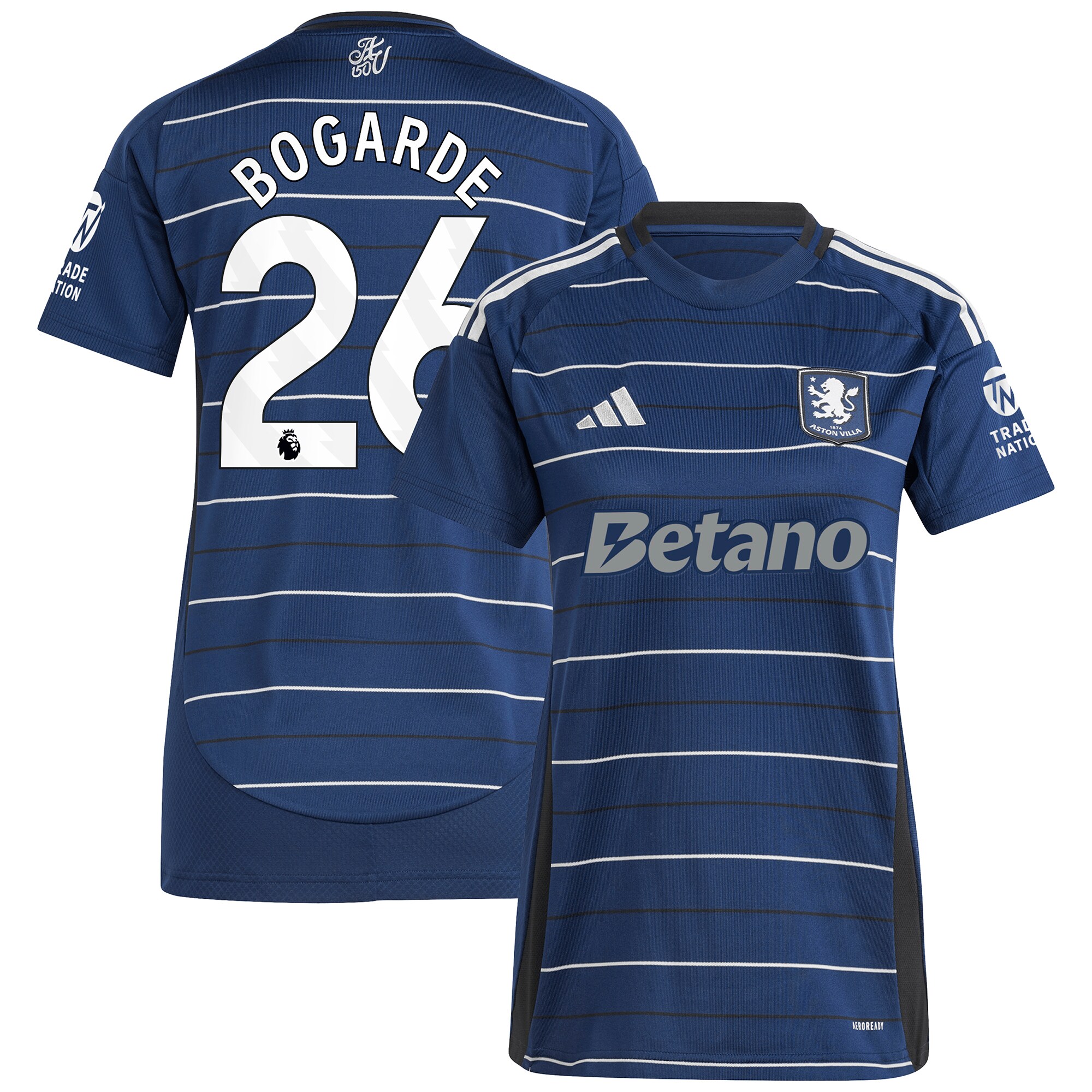 aston villa adidas third shirt 2024-25 – womens with bogarde 26 printing Collection | Aston Villa Shirts and Official Gear