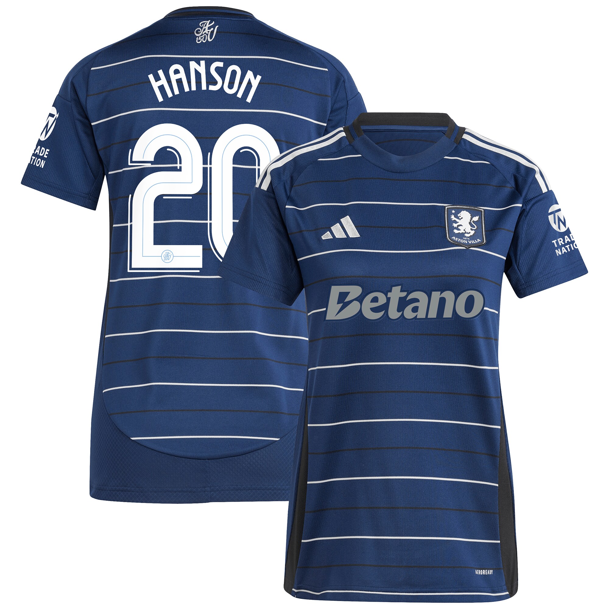 aston villa adidas third shirt 2024-25 – womens with hanson 20 cup printing Collection | Aston Villa Shirts and Official Gear