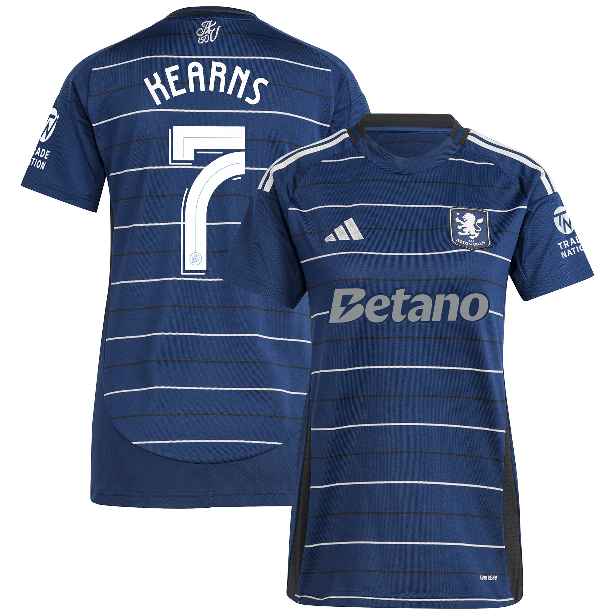 aston villa adidas third shirt 2024-25 – womens with kearns 7 cup printing Collection | Aston Villa Shirts and Official Gear