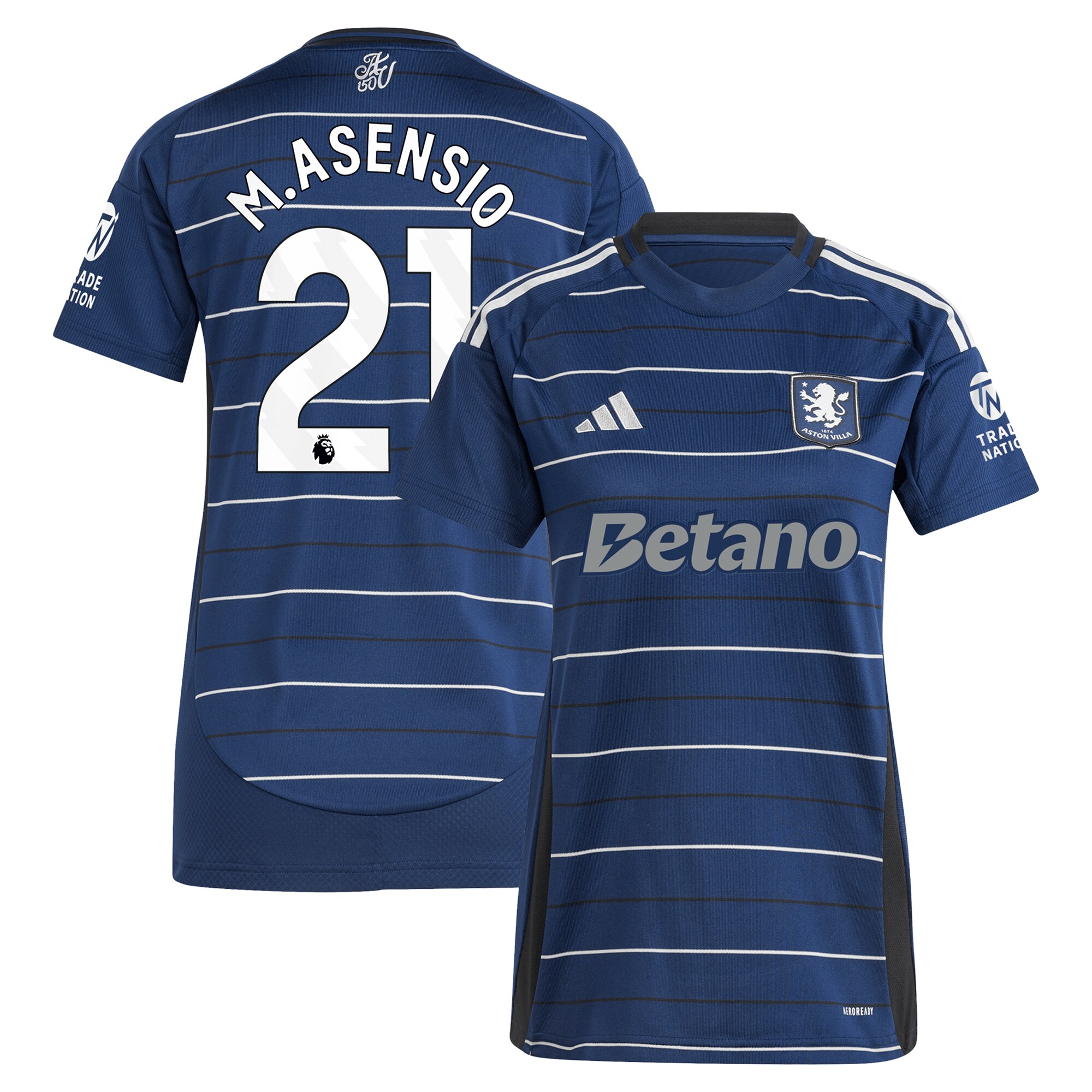 aston villa adidas third shirt 2024-25 – womens with m.asensio 21 printing Collection | Aston Villa Shirts and Official Gear