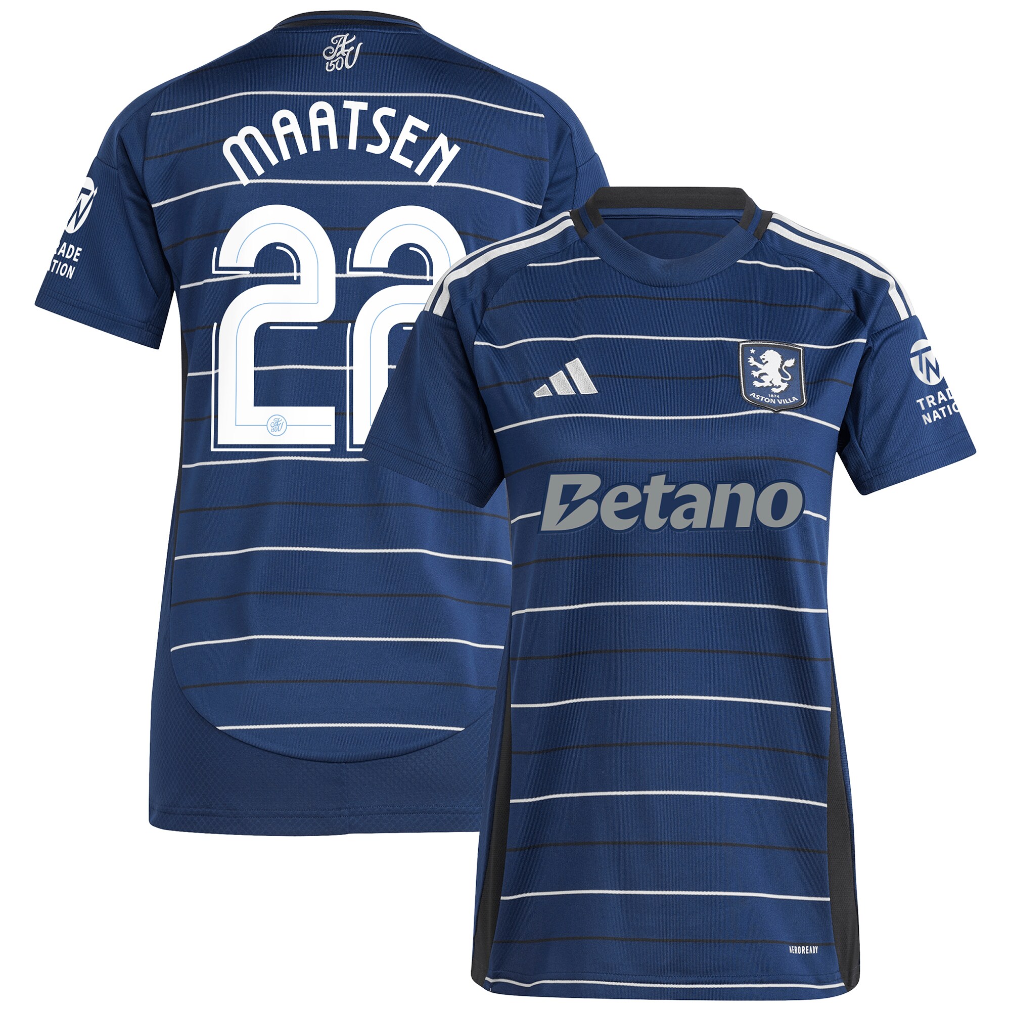 aston villa adidas third shirt 2024-25 – womens with maatsen 22 cup printing Collection | Aston Villa Shirts and Official Gear
