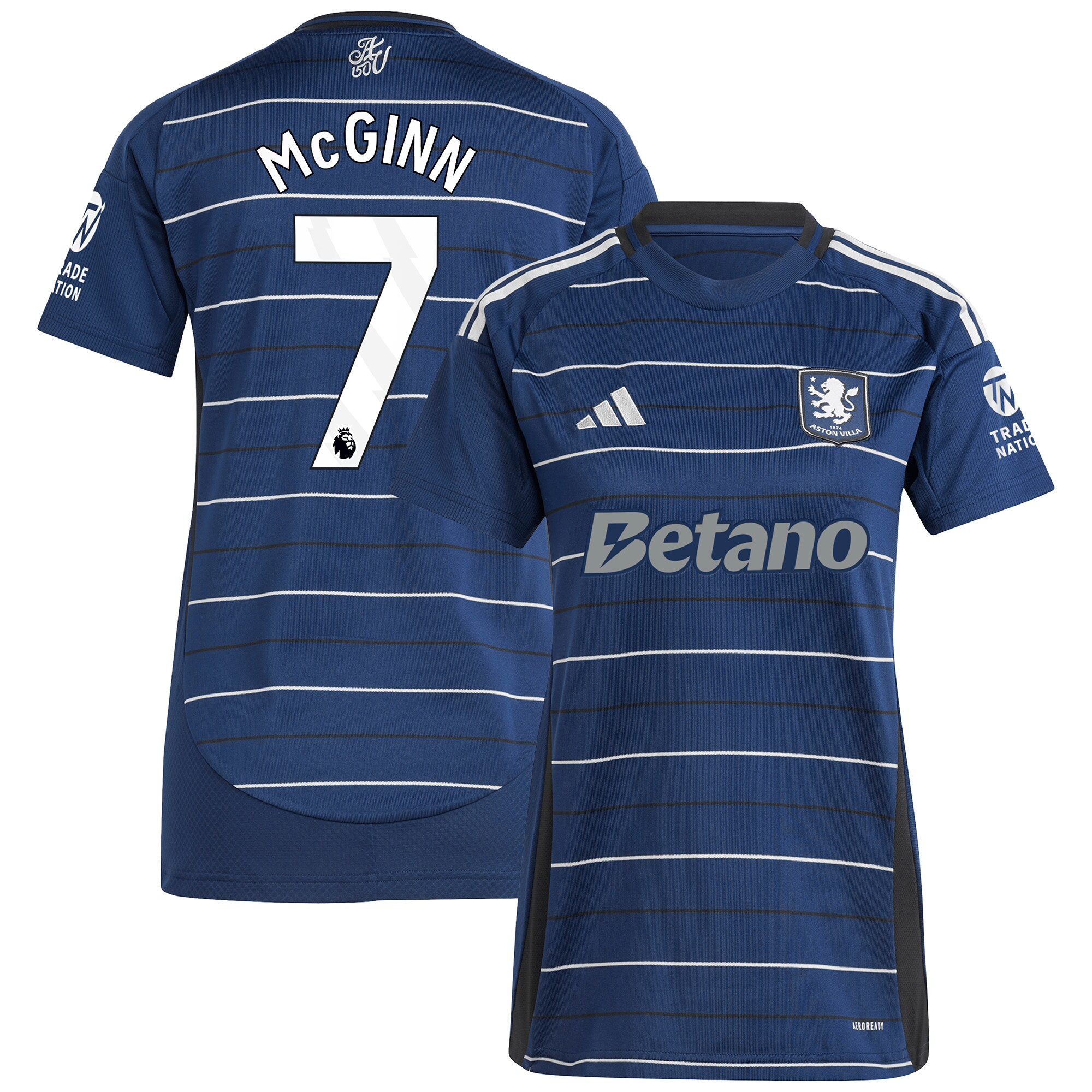 aston villa adidas third shirt 2024-25 – womens with mcginn 7 printing Collection | Aston Villa Shirts and Official Gear