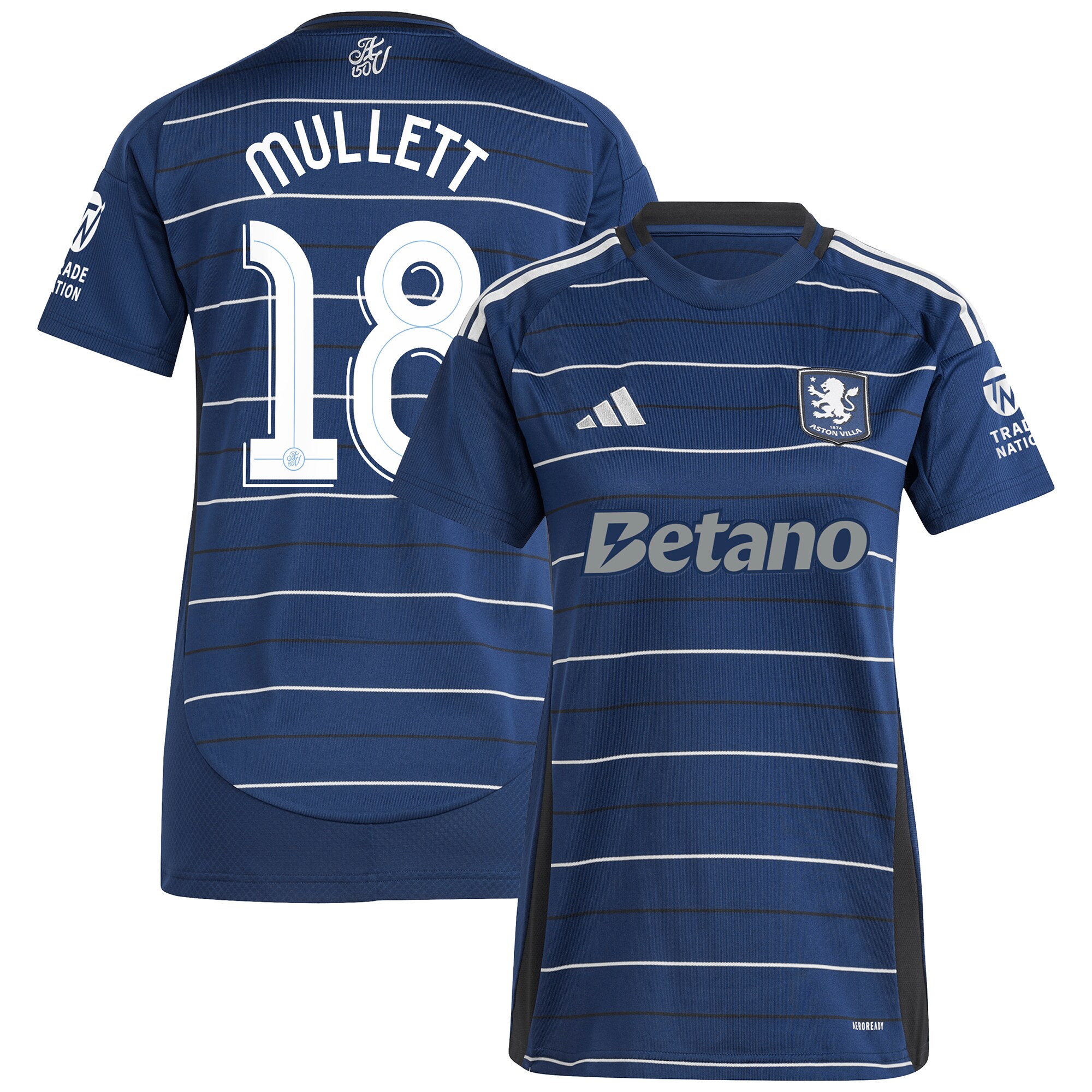 aston villa adidas third shirt 2024-25 – womens with mullett 18 cup printing Collection | Aston Villa Shirts and Official Gear