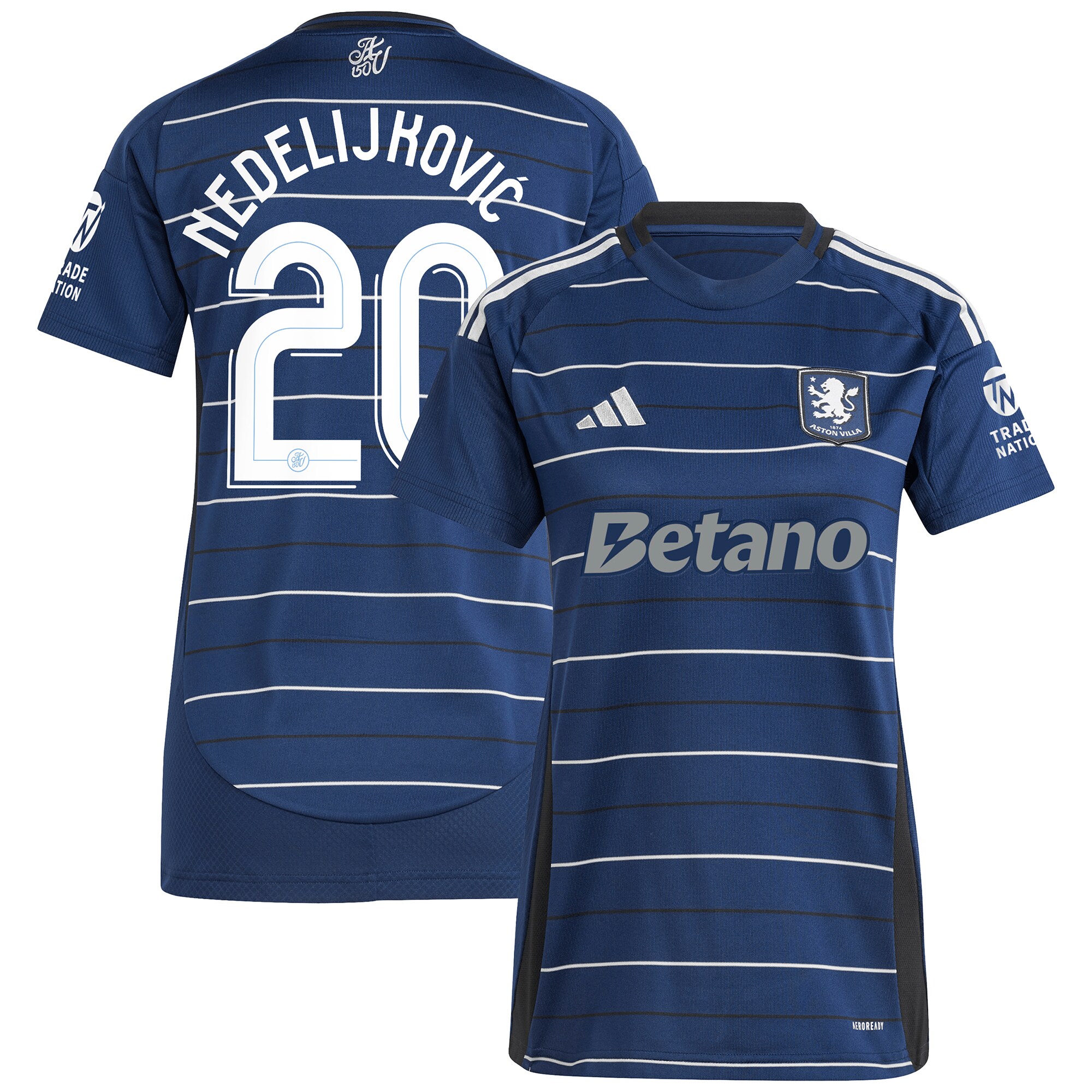 aston villa adidas third shirt 2024-25 – womens with nedeljković 20 cup printing Collection | Aston Villa Shirts and Official Gear