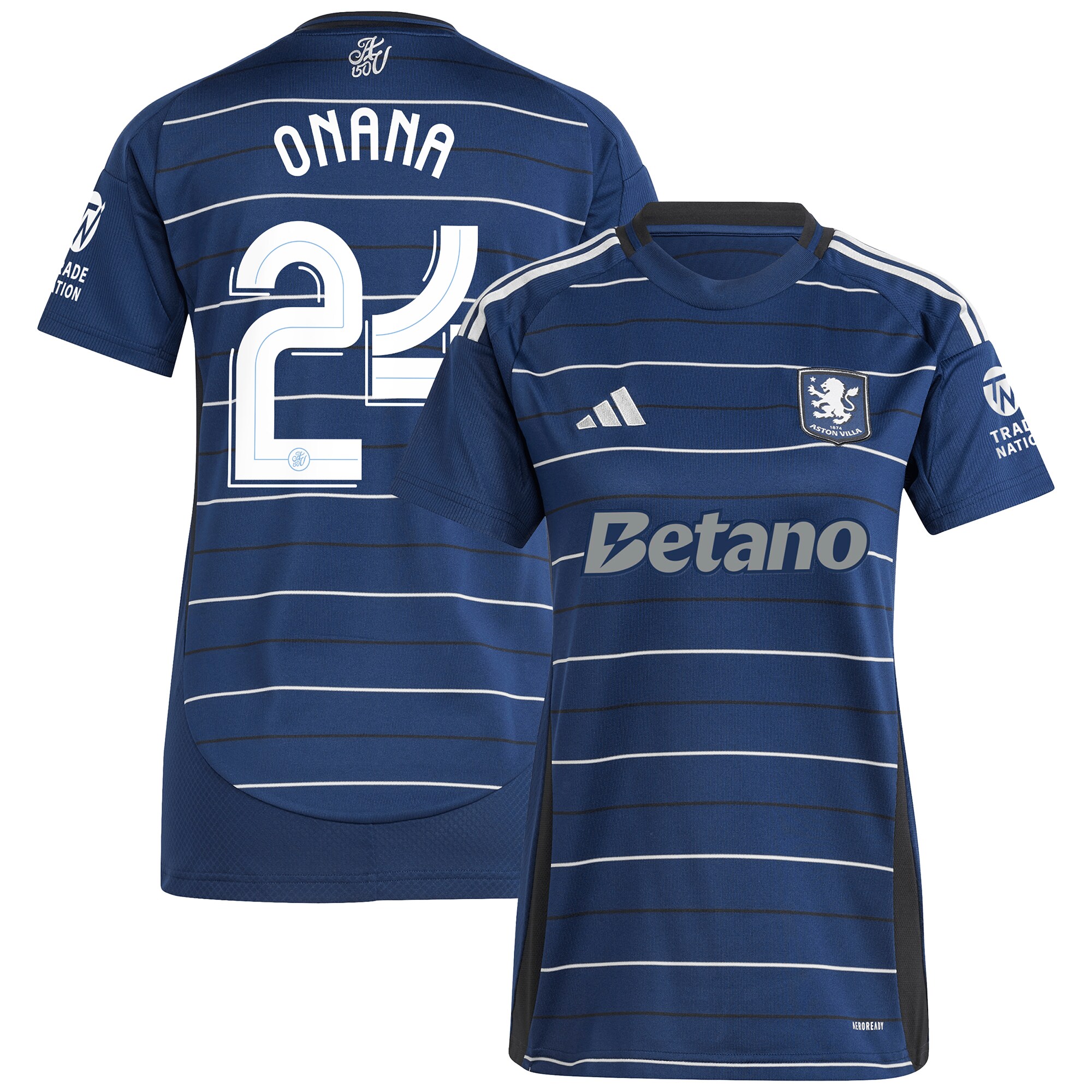 aston villa adidas third shirt 2024-25 – womens with onana 24 cup printing Collection | Aston Villa Shirts and Official Gear