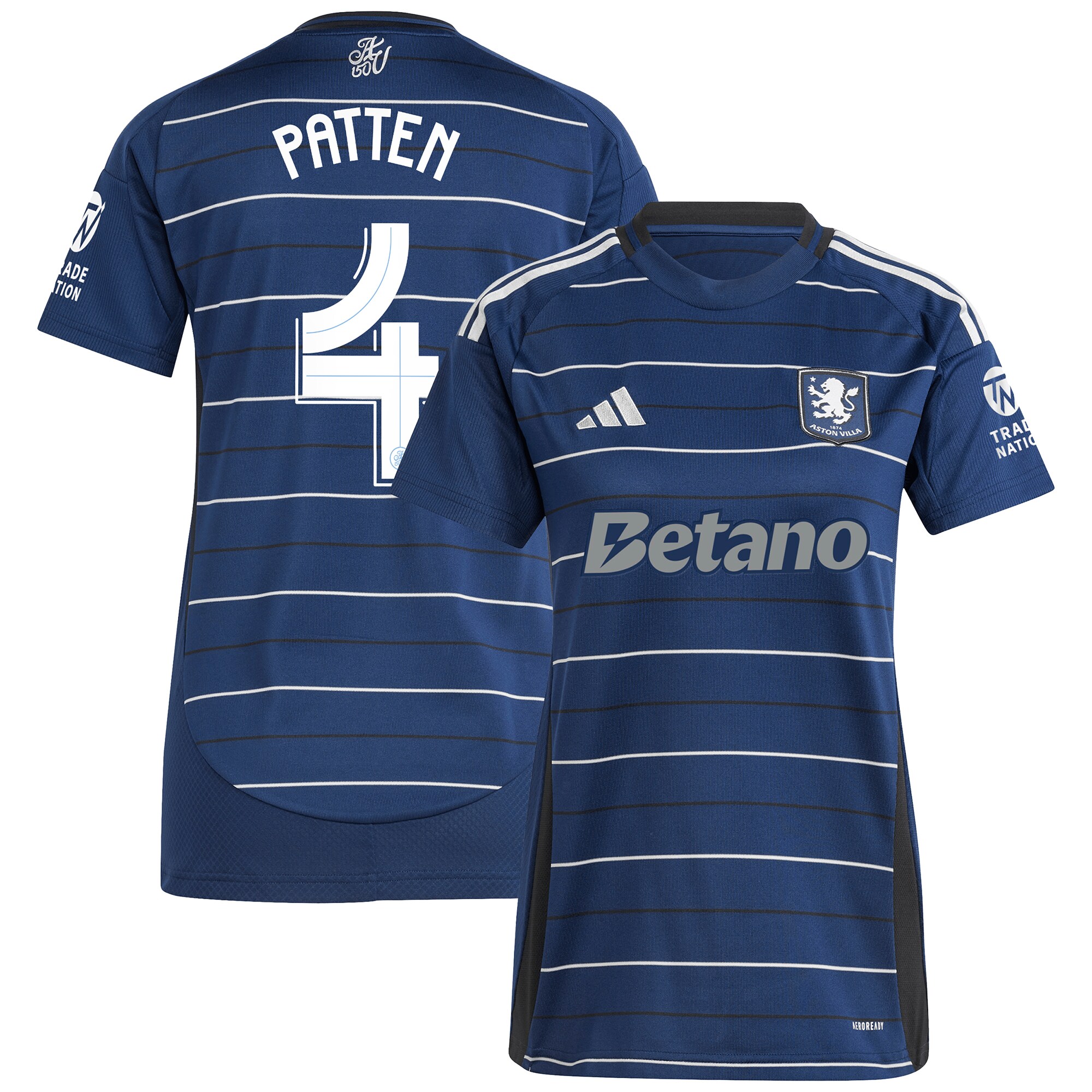 aston villa adidas third shirt 2024-25 – womens with patten 4 cup printing Collection | Aston Villa Shirts and Official Gear