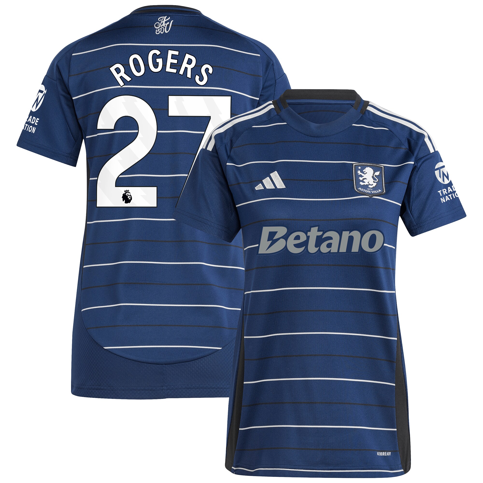 aston villa adidas third shirt 2024-25 – womens with rogers 27 printing Collection | Aston Villa Shirts and Official Gear