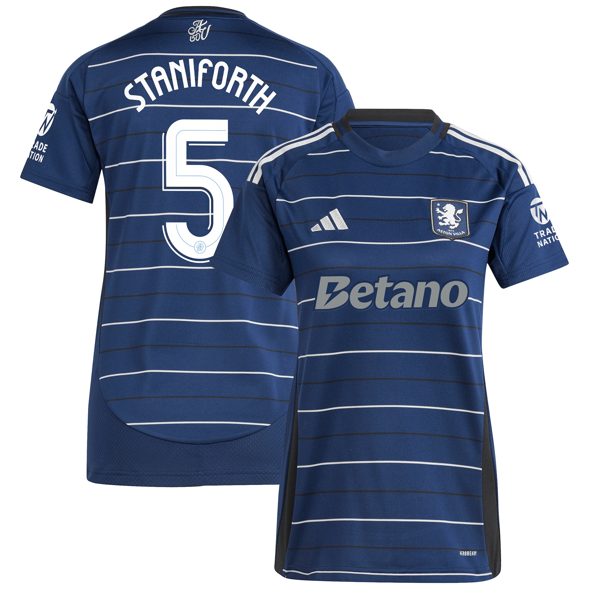 aston villa adidas third shirt 2024-25 – womens with staniforth 5 cup printing Collection | Aston Villa Shirts and Official Gear