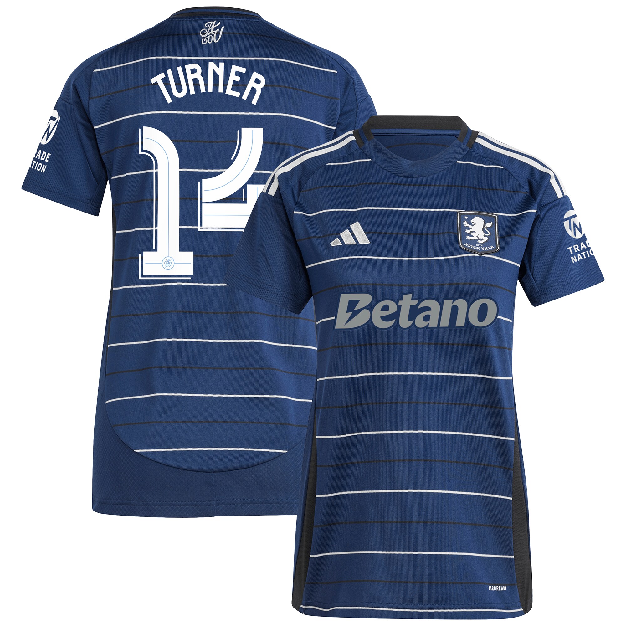 aston villa adidas third shirt 2024-25 – womens with turner 14 cup printing Collection | Aston Villa Shirts and Official Gear