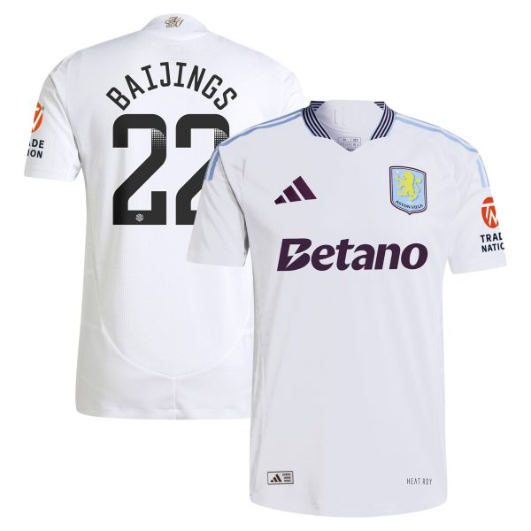 aston villa adidas wsl away authentic shirt 2024-25 with baijings 22 printing Collection | Aston Villa Shirts and Official Gear