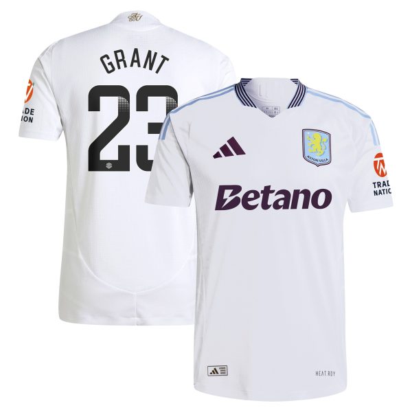 aston villa adidas wsl away authentic shirt 2024-25 with grant 23 printing Collection | Aston Villa Shirts and Official Gear