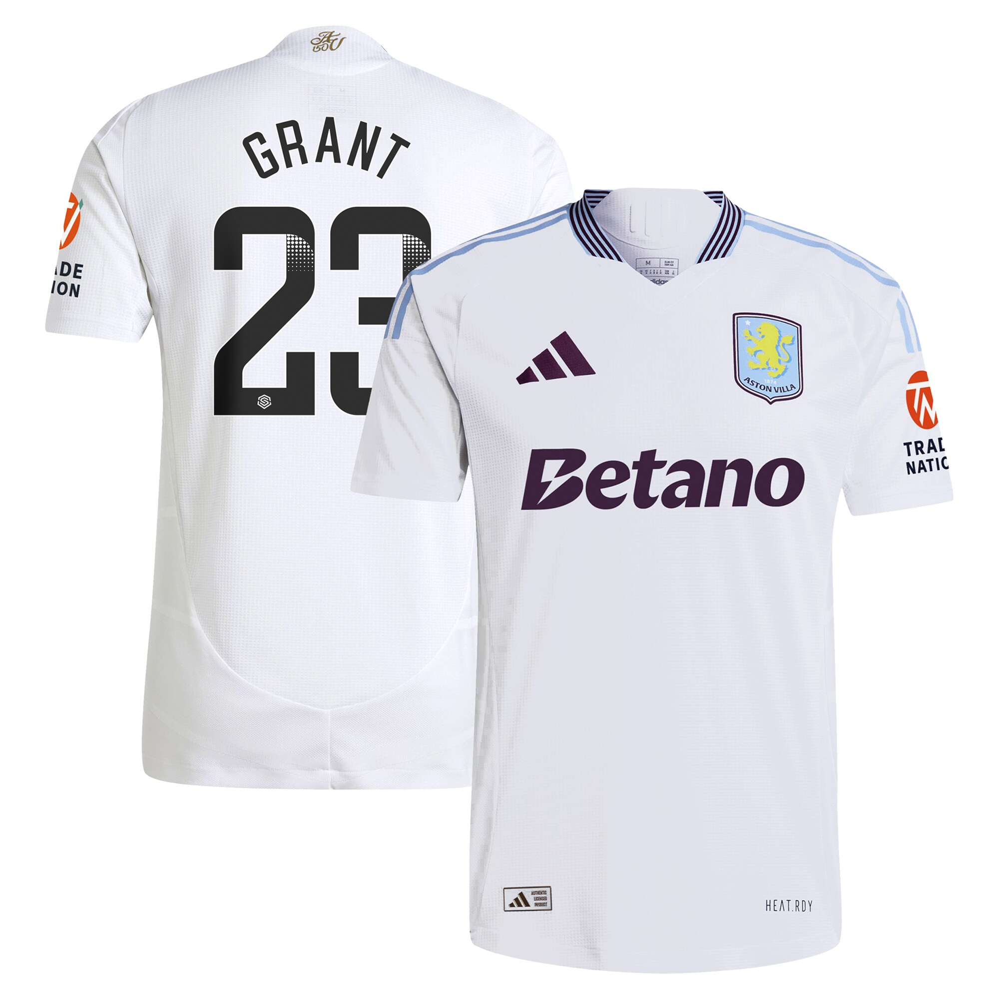 aston villa adidas wsl away authentic shirt 2024-25 with grant 23 printing Collection | Aston Villa Shirts and Official Gear