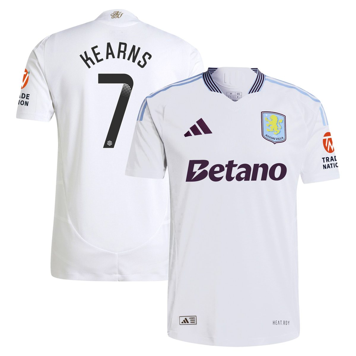 aston villa adidas wsl away authentic shirt 2024-25 with kearns 7 printing Collection | Aston Villa Shirts and Official Gear