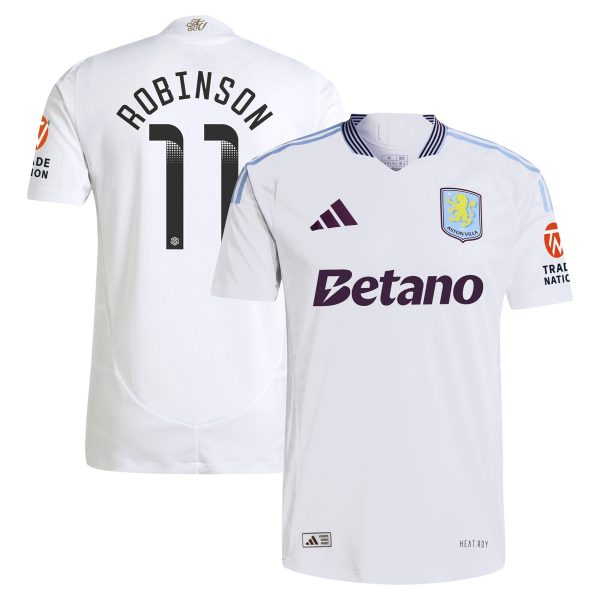 aston villa adidas wsl away authentic shirt 2024-25 with robinson 11 printing Collection | Aston Villa Shirts and Official Gear