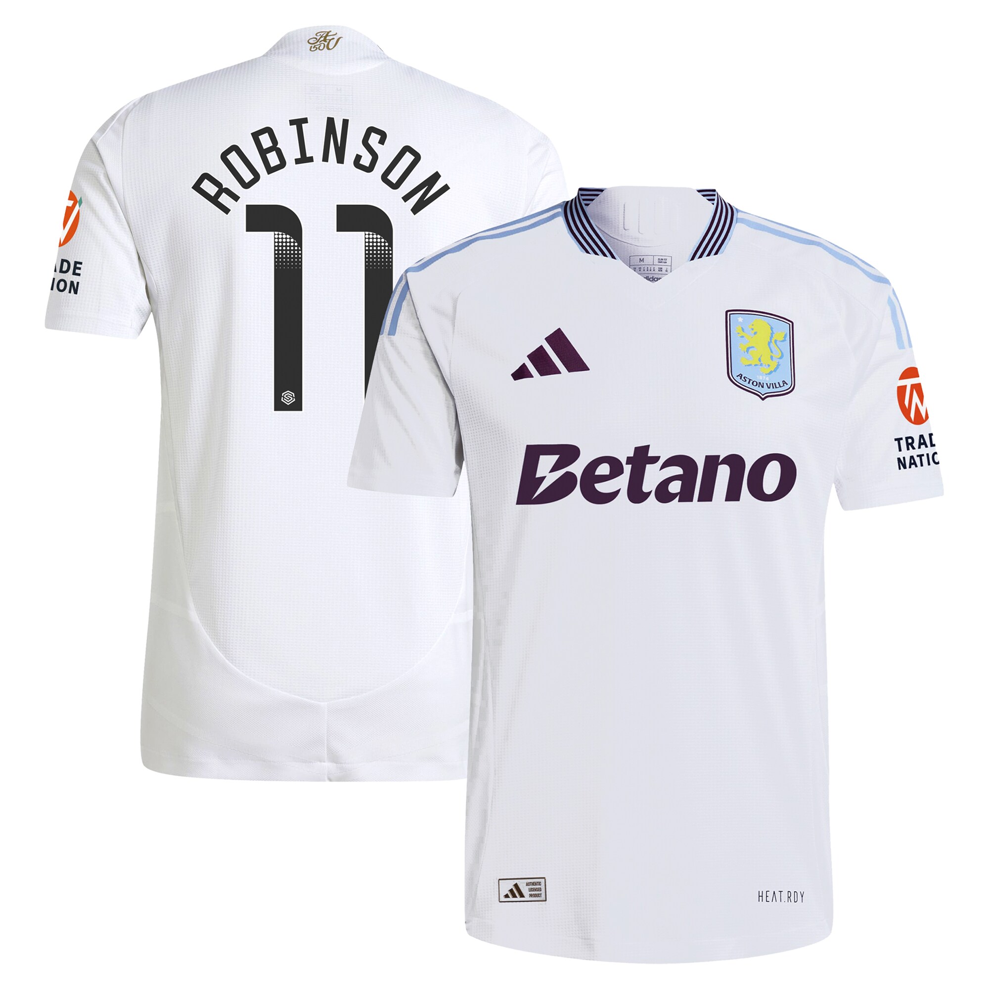 aston villa adidas wsl away authentic shirt 2024-25 with robinson 11 printing Collection | Aston Villa Shirts and Official Gear