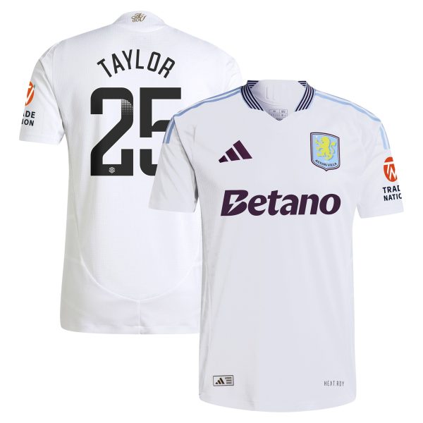 aston villa adidas wsl away authentic shirt 2024-25 with taylor 25 printing Collection | Aston Villa Shirts and Official Gear